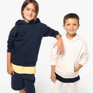 Native Spirit Ecologische oversized kindersweater met capuchon