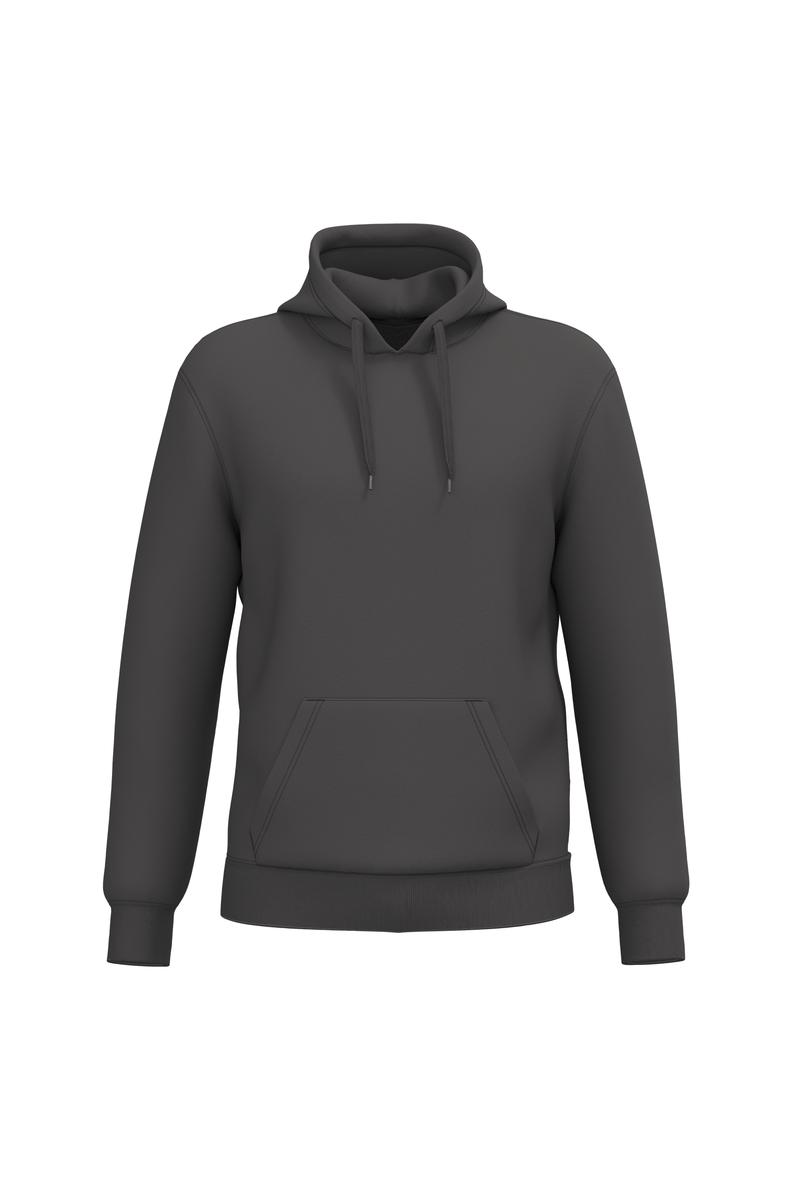 Kariban Gerecyclede uniseks sweater hoodie — Dark Grey