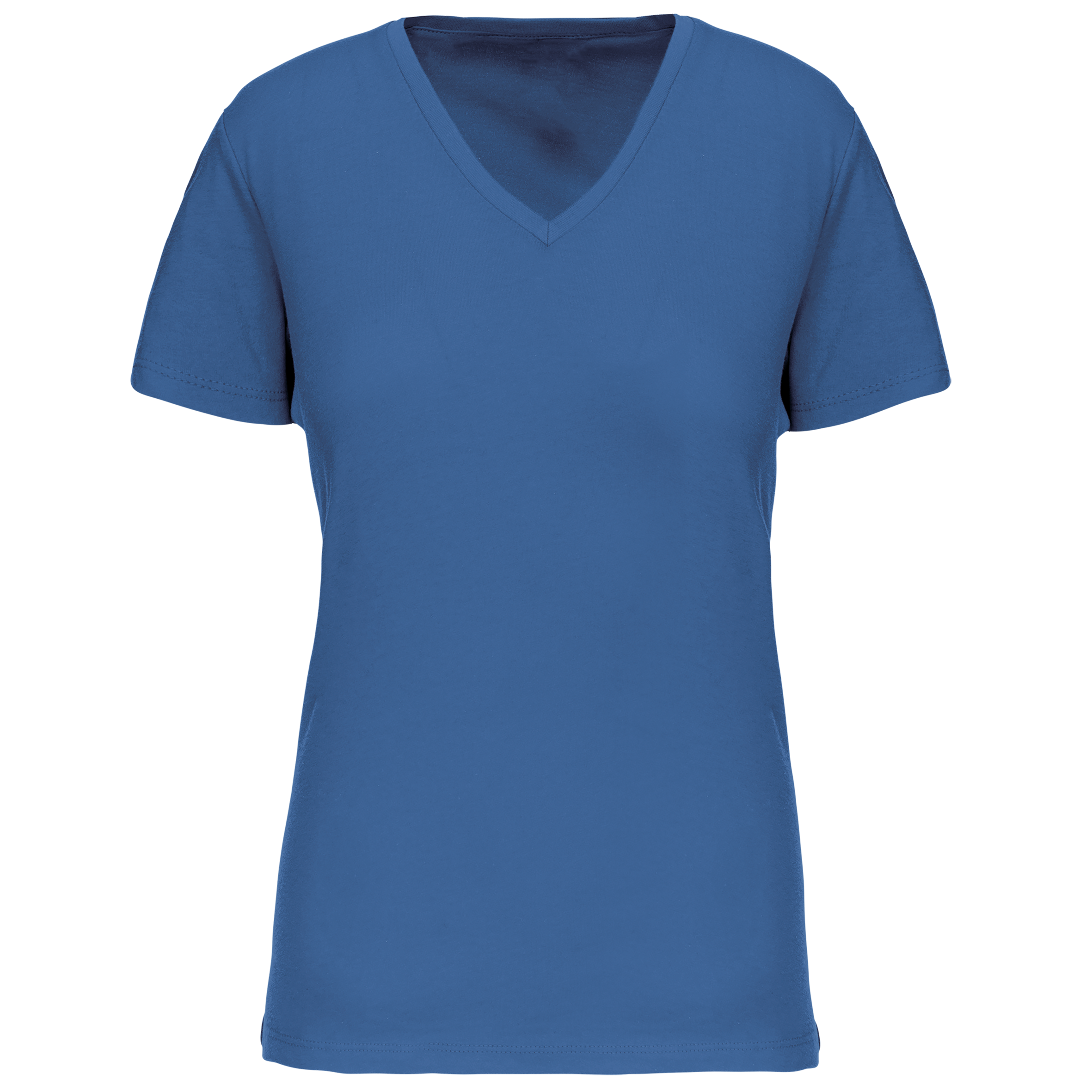Kariban Dames-T-shirt BIO150 IC V-hals — Light Royal Blue