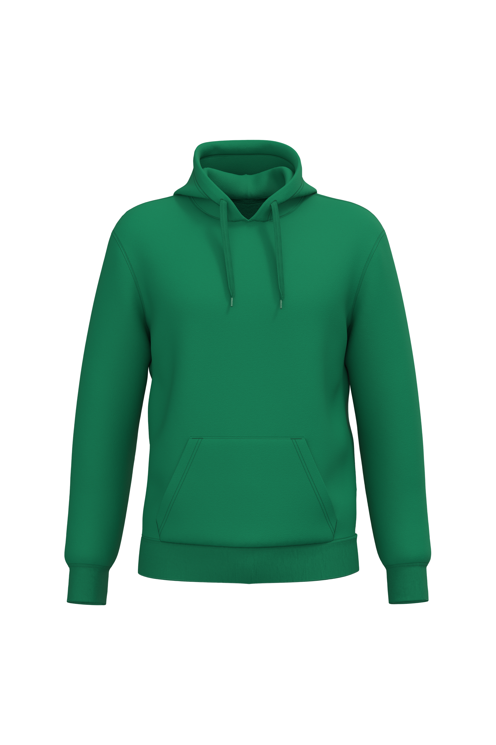 Kariban Gerecyclede uniseks sweater hoodie — Kelly Green