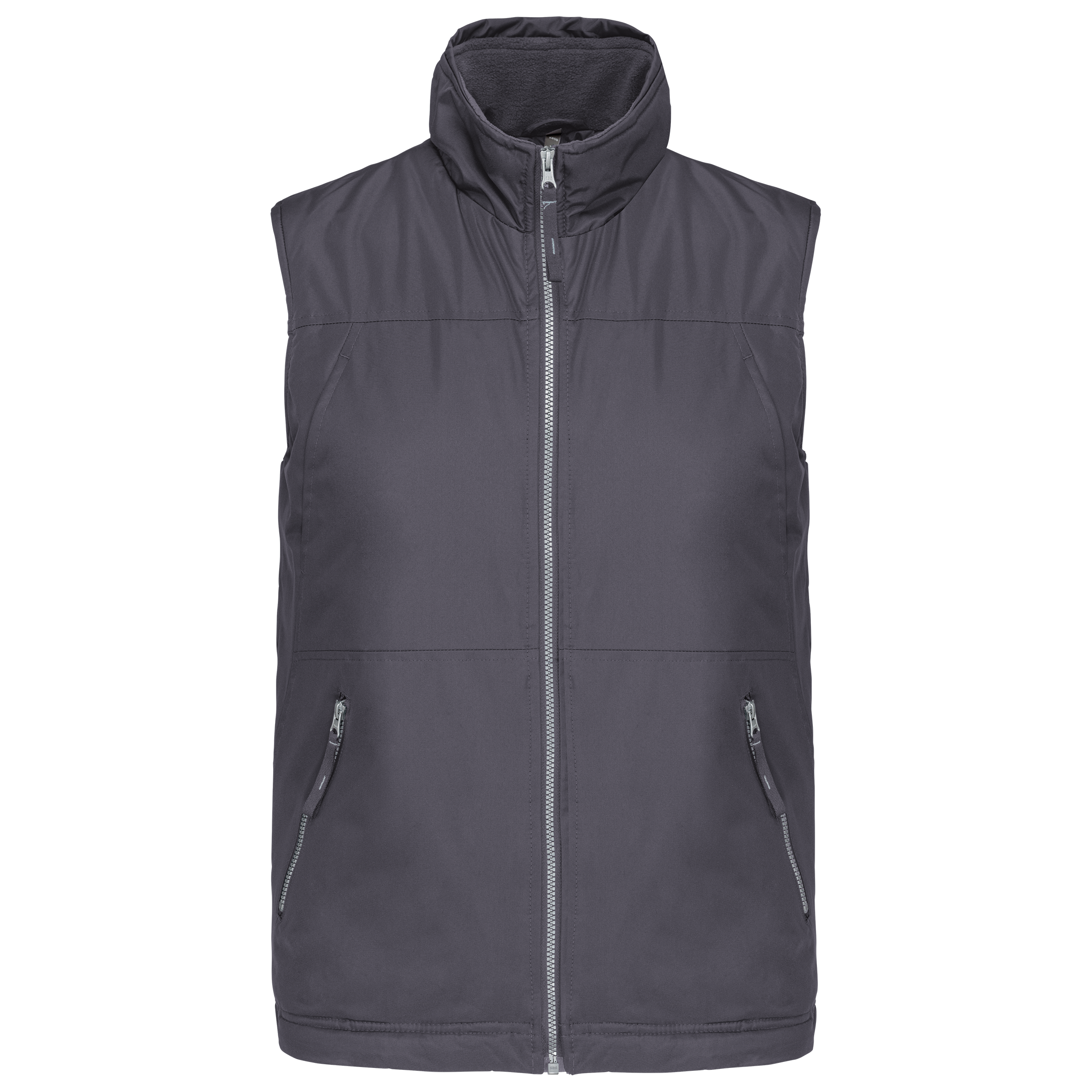 Kariban Met fleece gevoerde bodywarmer heren — Convoy Grey