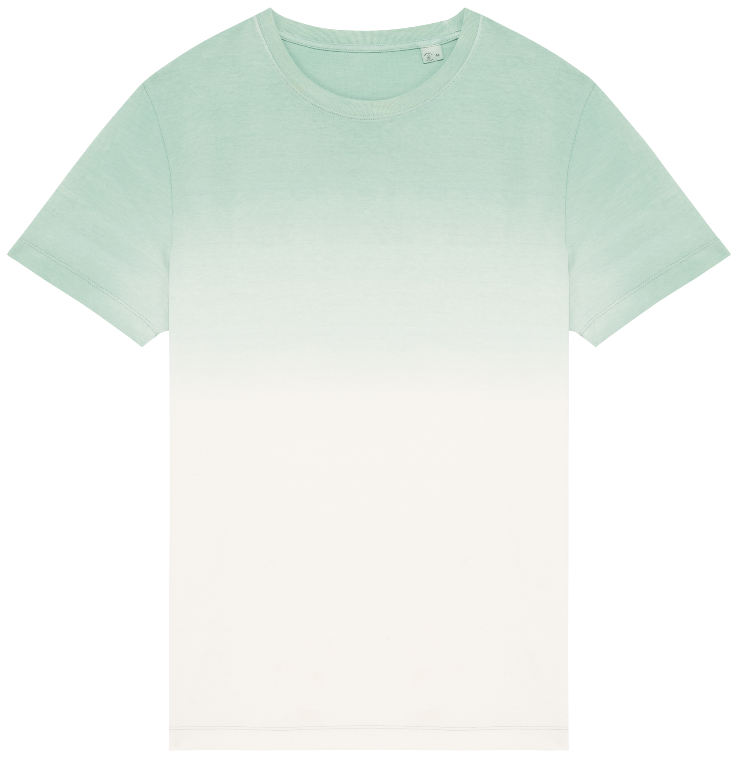 Native Spirit Ecologisch uniseks Dip Dye T-shirt — Dip Dye Jade Green