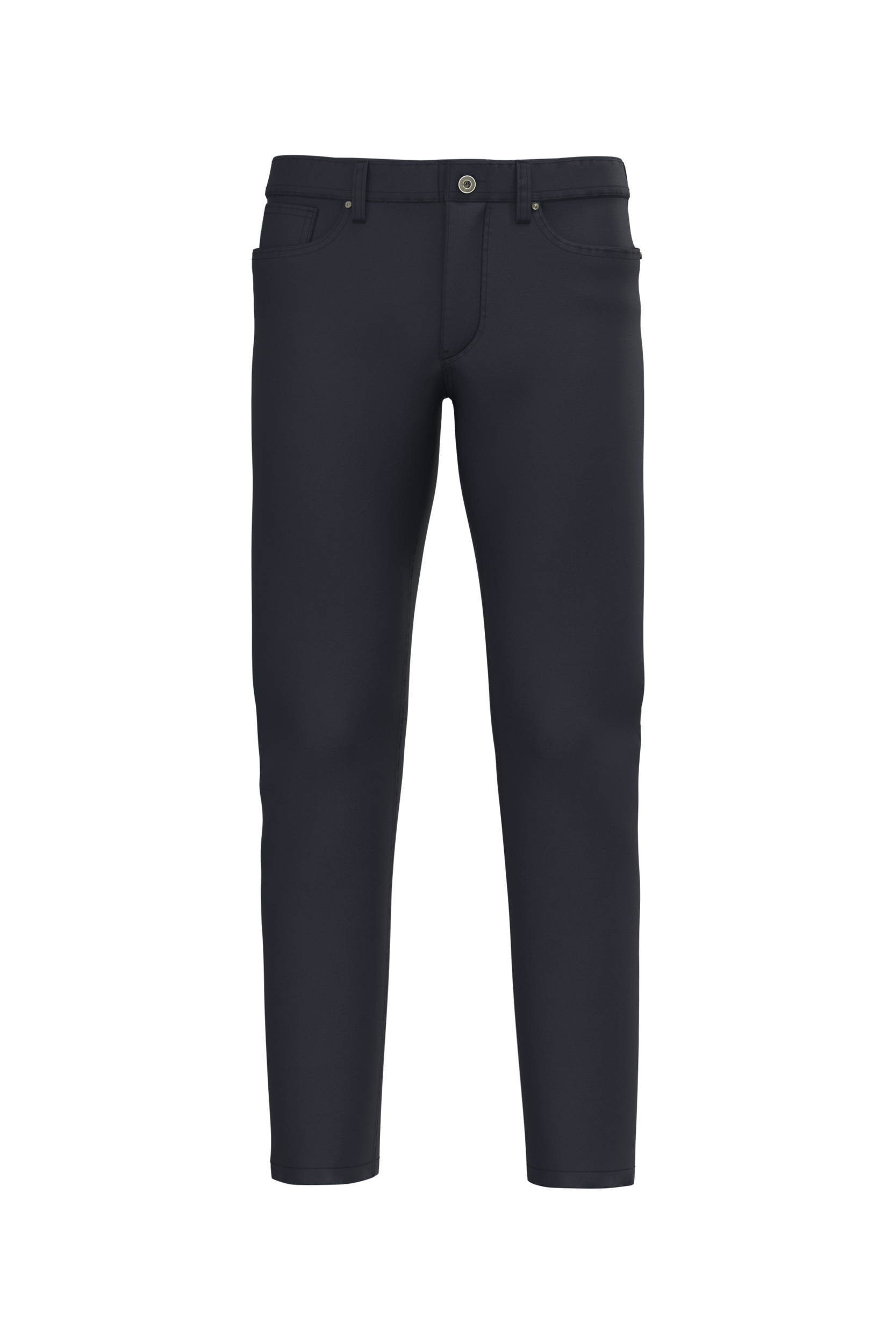 Kariban Herenbroek met 5 zakken — Washed dark navy