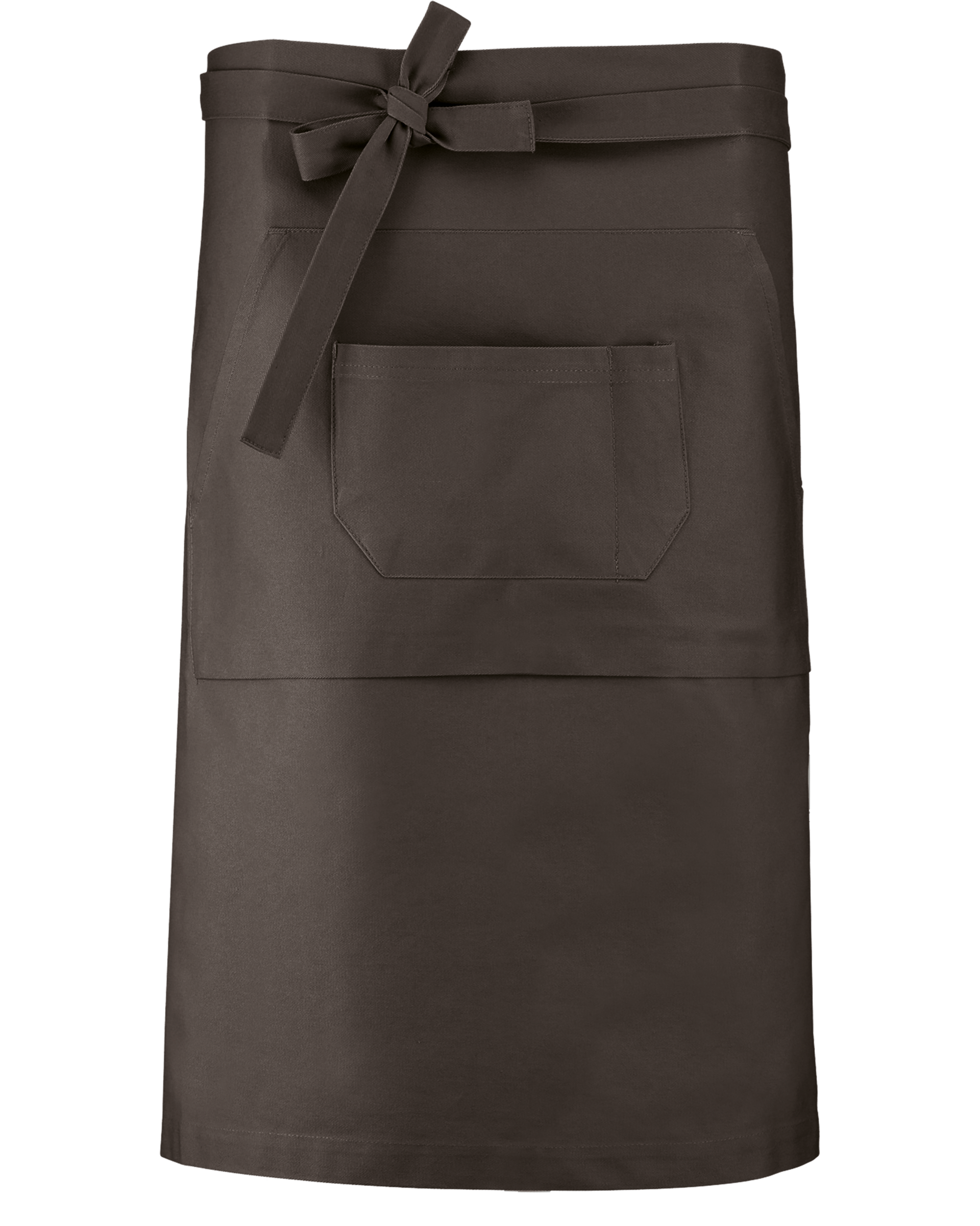 Kariban Katoenen lang schort — Dark Grey