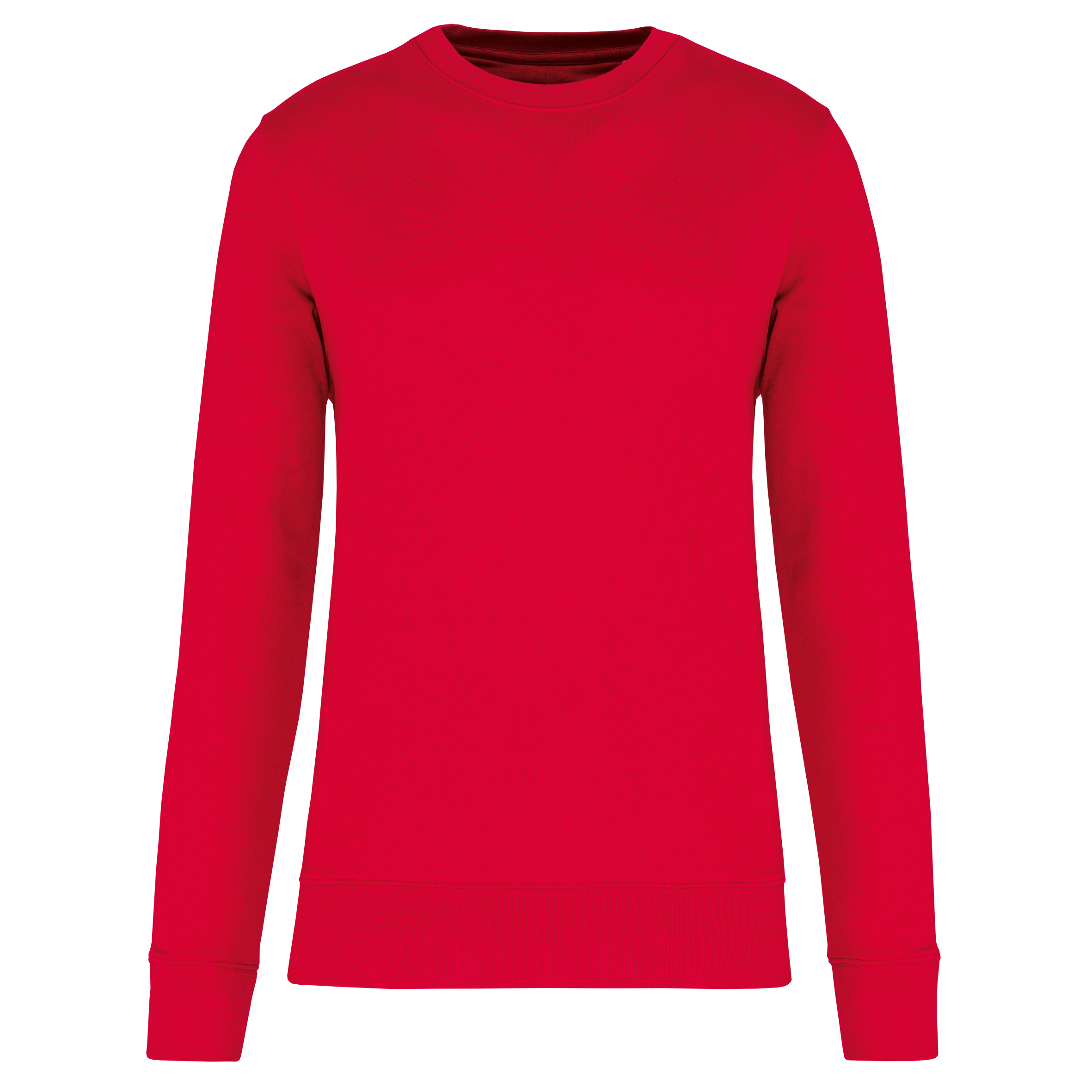 Kariban Ecologische sweater met ronde hals — Red