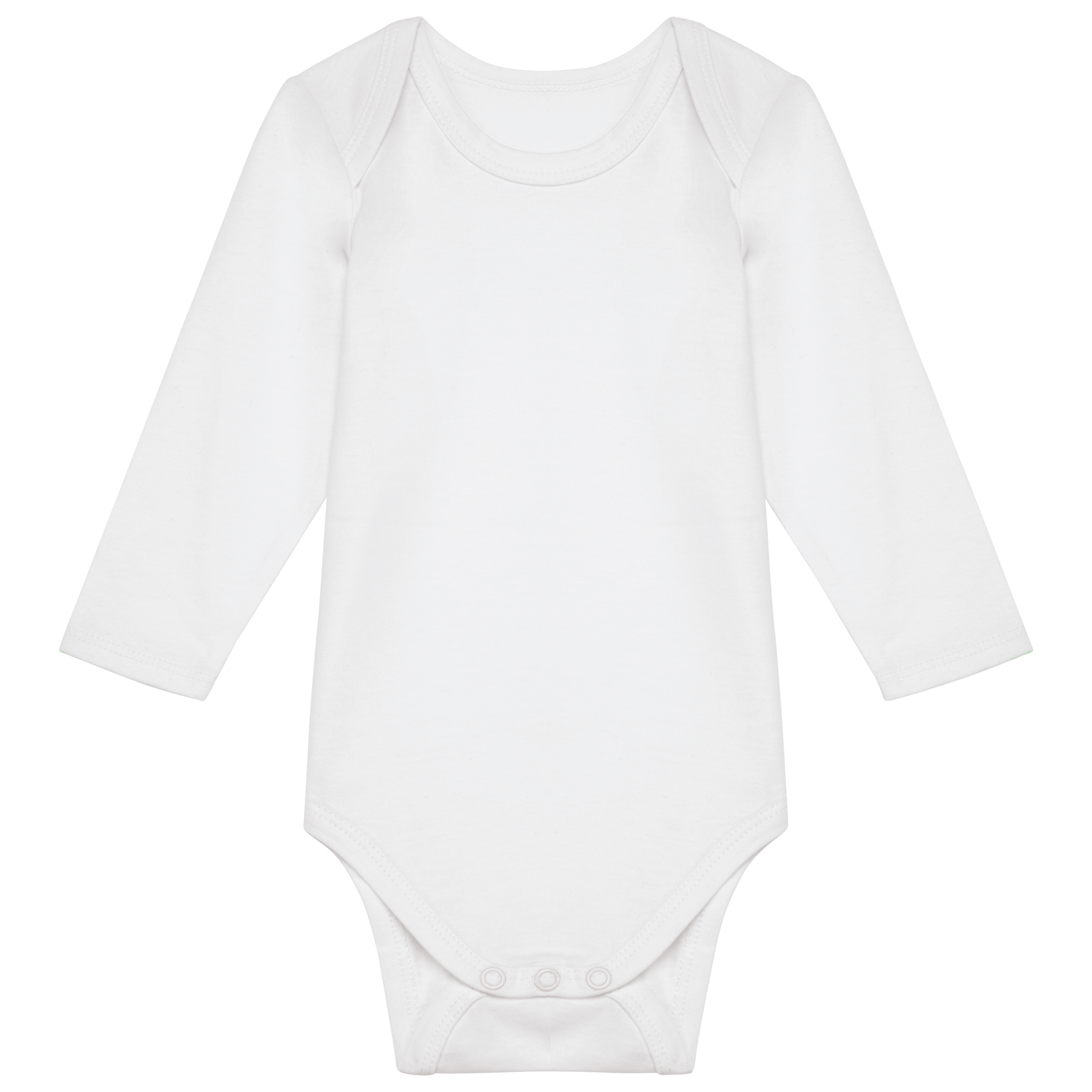 Kariban Baby body van biologisch katoen — White