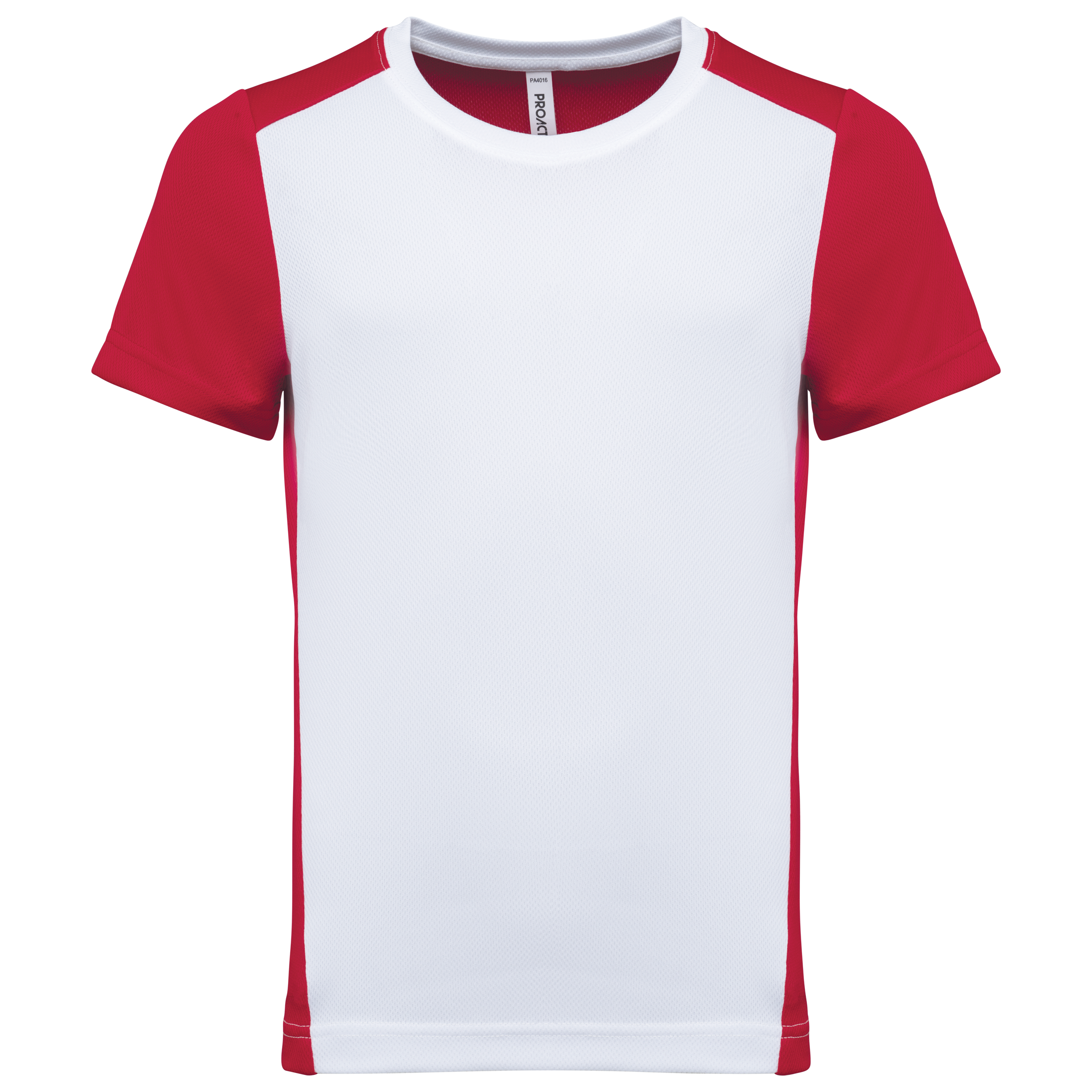 PROACT® Ecologisch sport-T-shirt in twee kleuren voor kinderen — White / Red