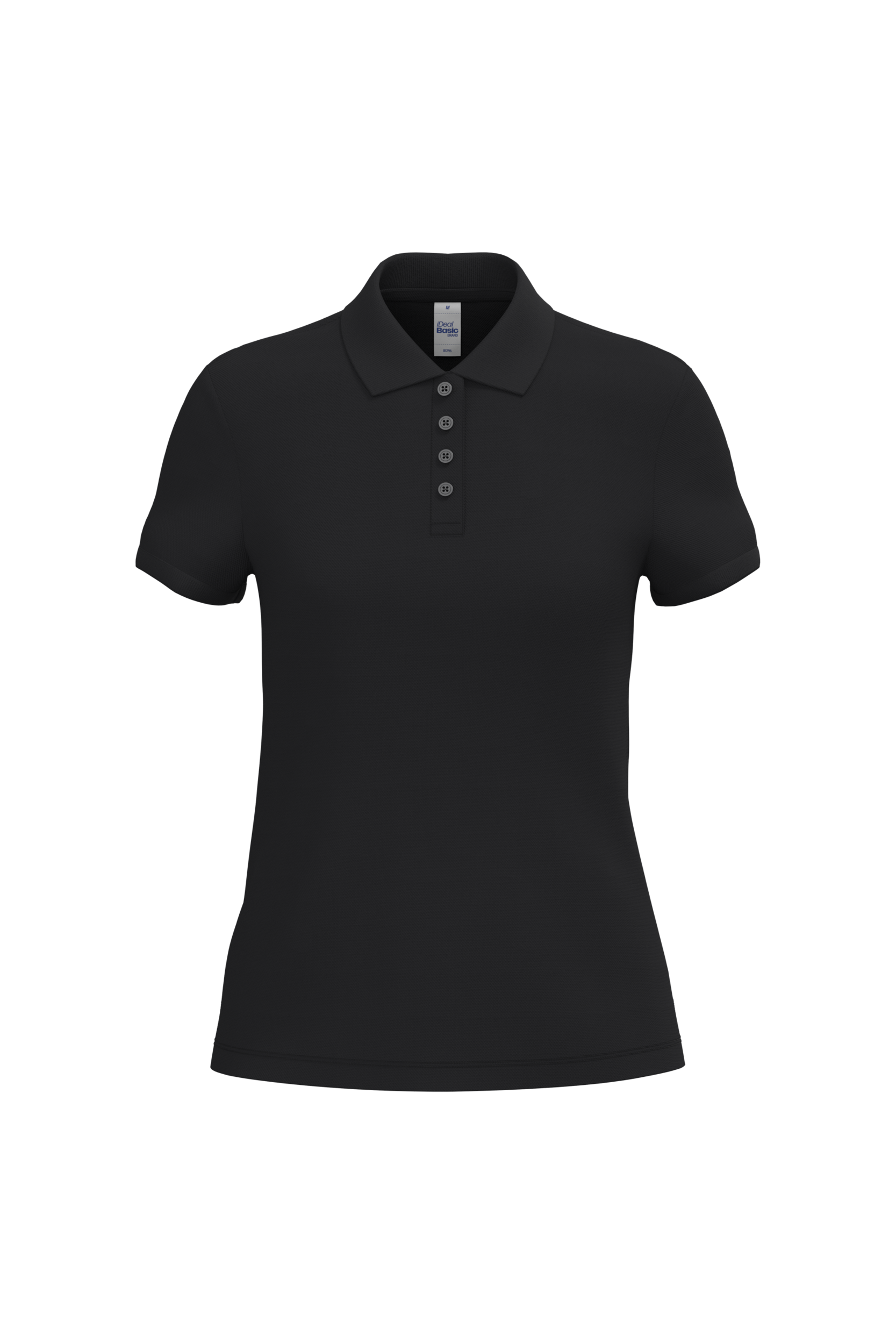 iDeal Basic Brand Dames piquépolo — Ideal Black