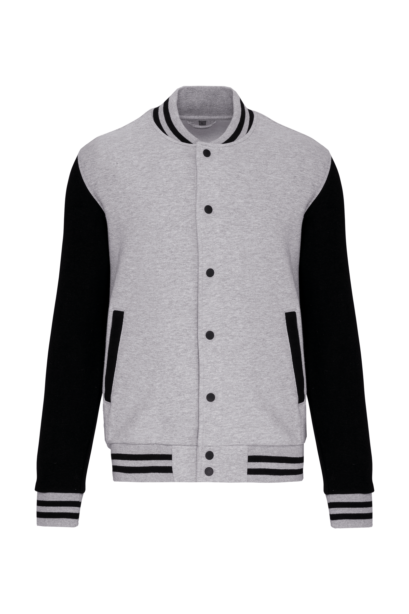 Kariban Kinder college jacket — Oxford Grey / Black