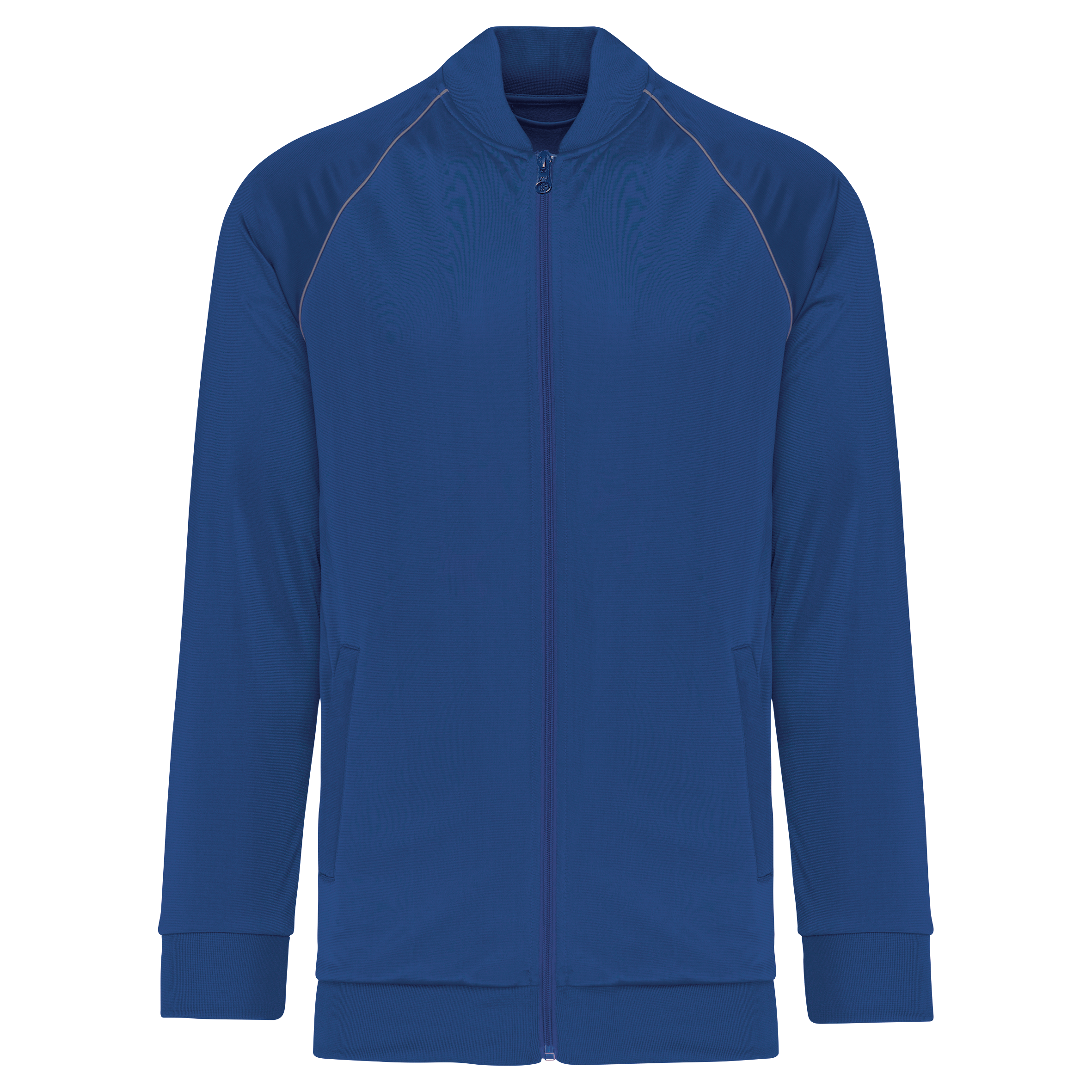 PROACT® Unisex trainingsjasje met rits en biesje — Dark Royal Blue