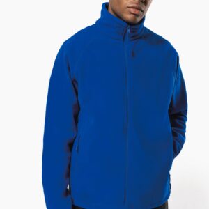 Kariban Microfleece met rits en raglanmouwen heren