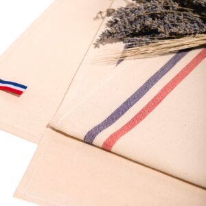 Kariban Theedoek met 2 strepen 'Origine France Garantie'
