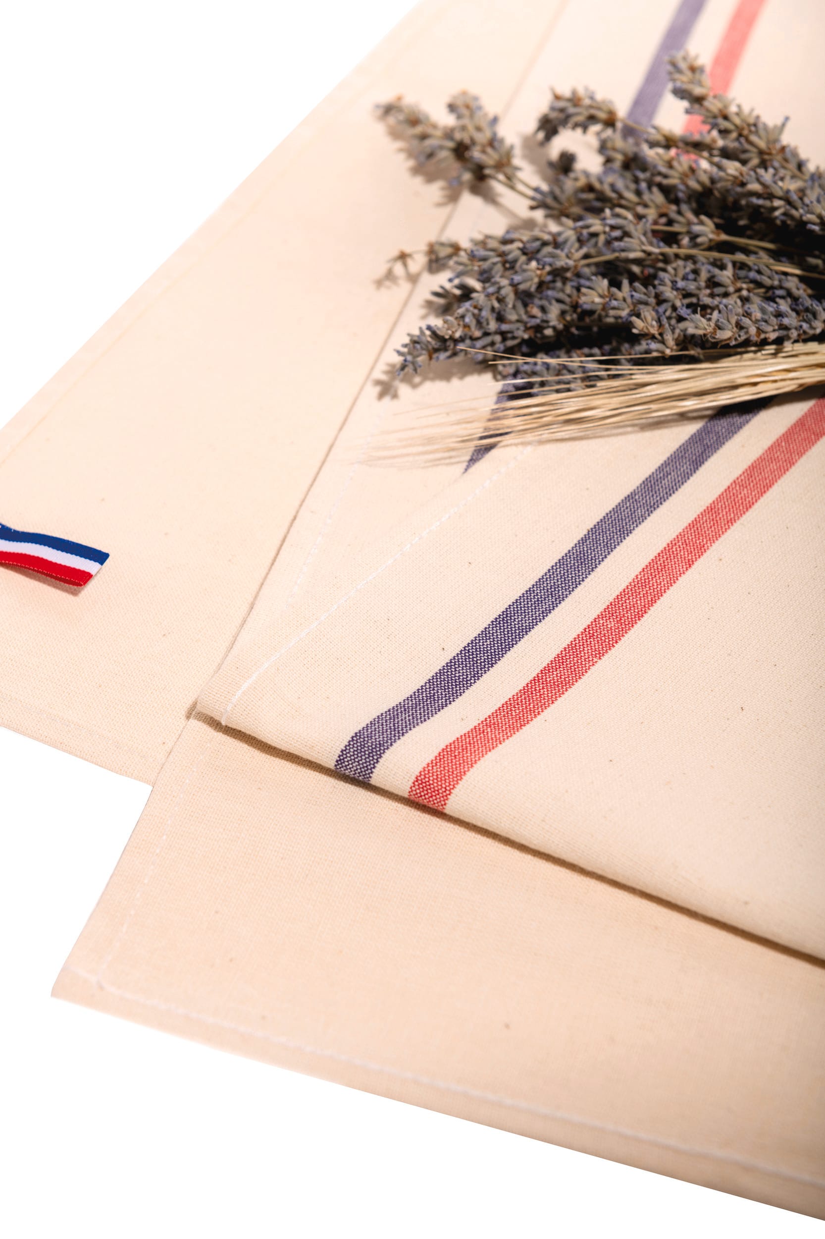 Kariban Theedoek met 2 strepen 'Origine France Garantie'