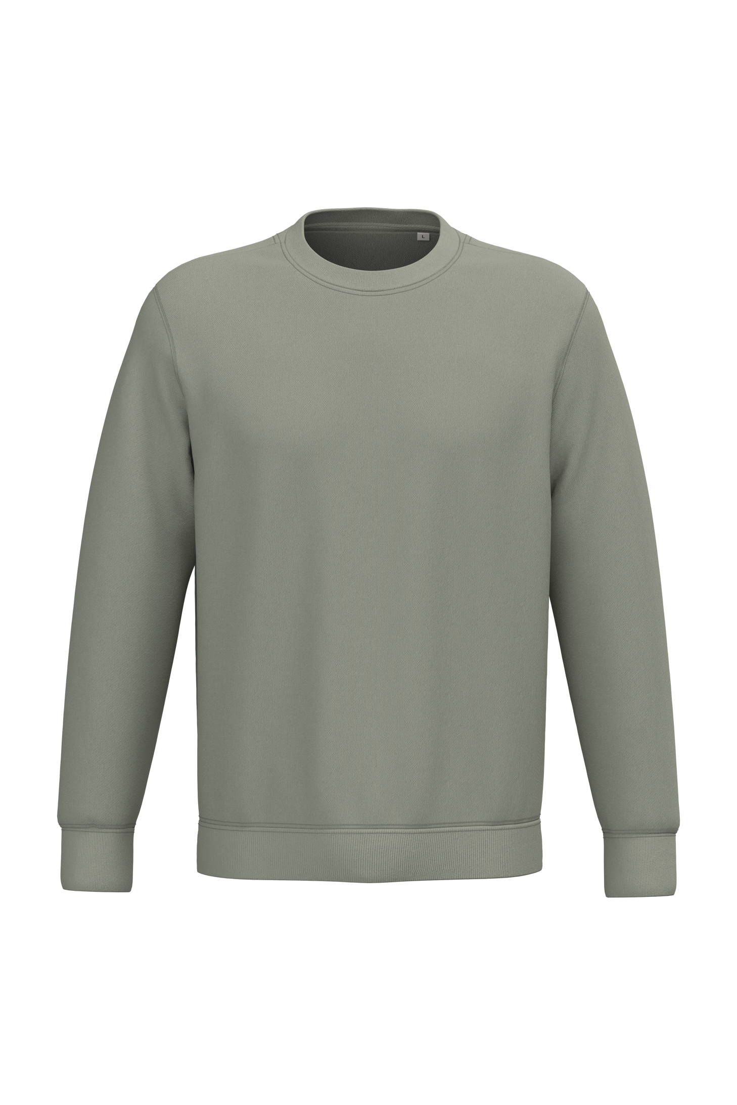 Native Spirit Ecologische uniseks sweater met ronde hals — Almond Green
