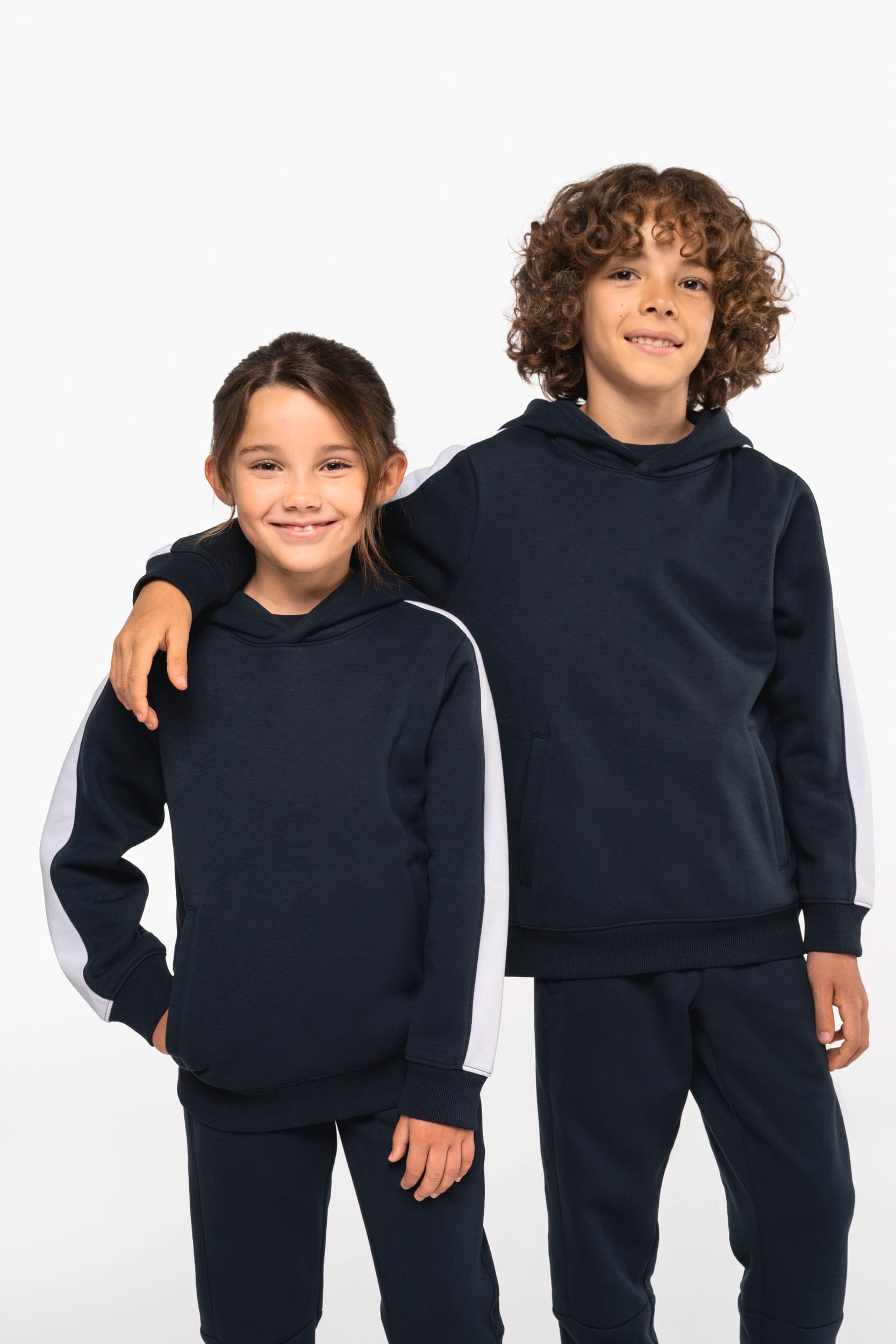PROACT® Tweekleurige teamwear hoodie voor kinderen