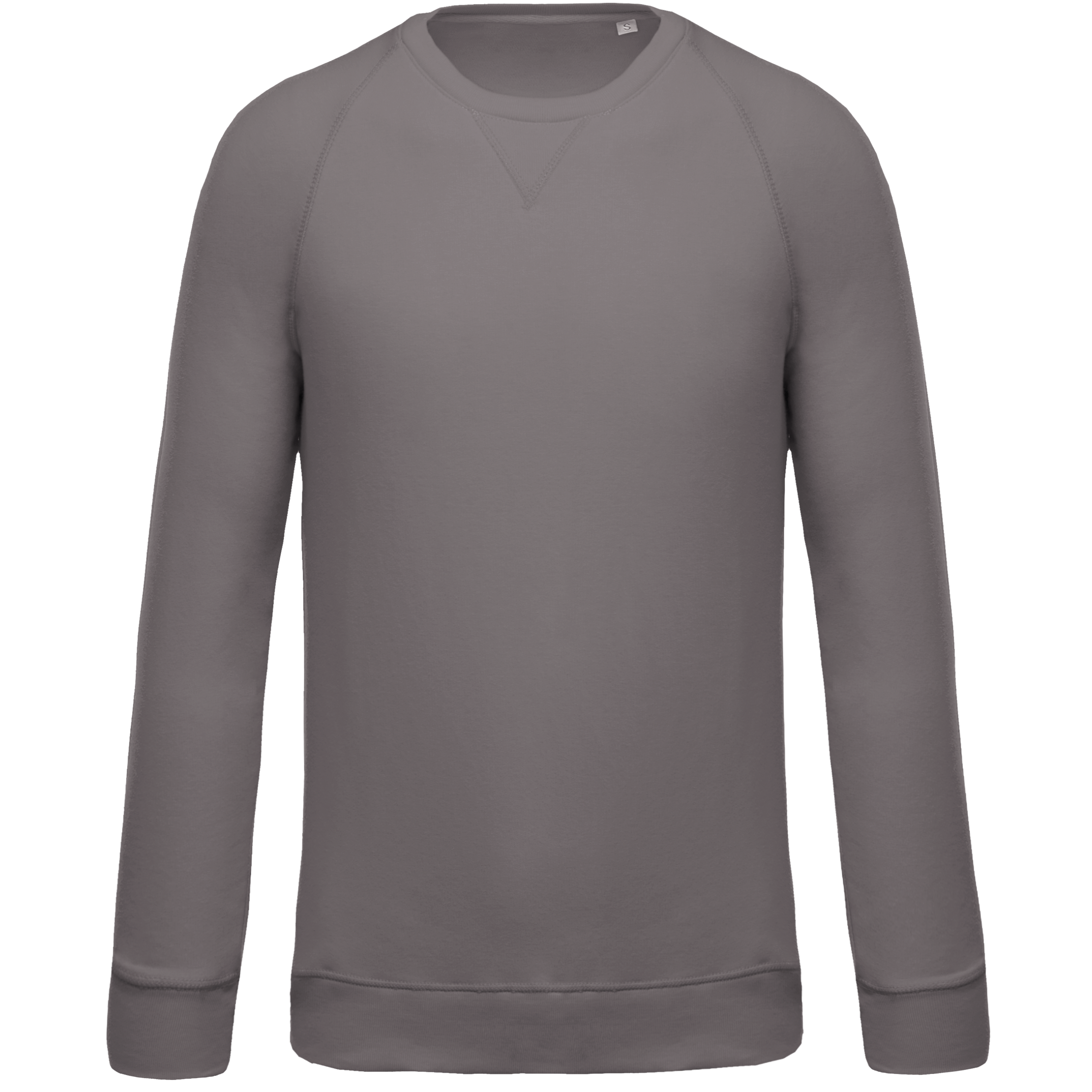 Kariban Herensweater BIO ronde hals raglanmouwen — Storm Grey
