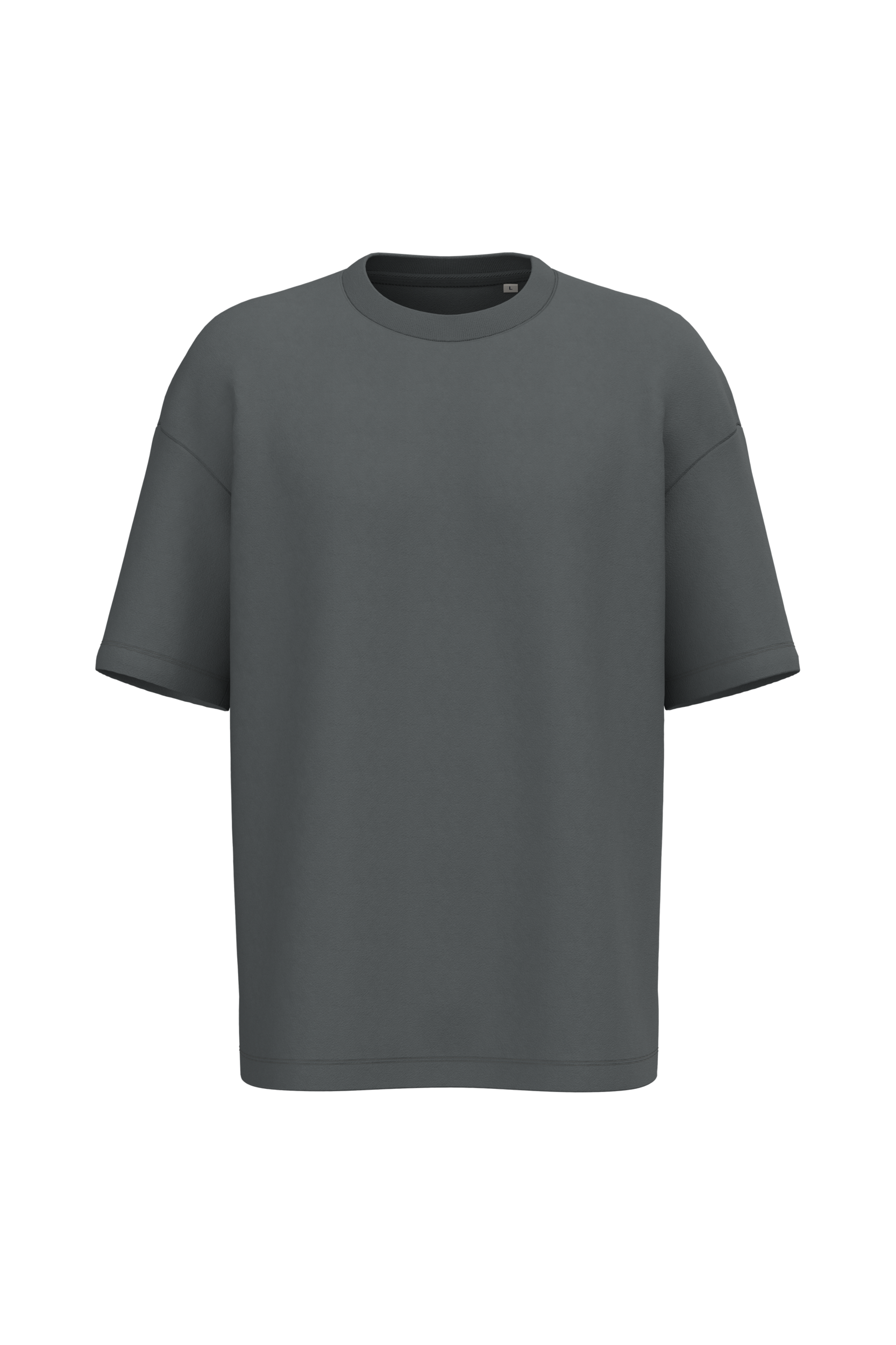 Native Spirit Ecologisch oversized uniseks T-shirt French Terry — Iron Grey
