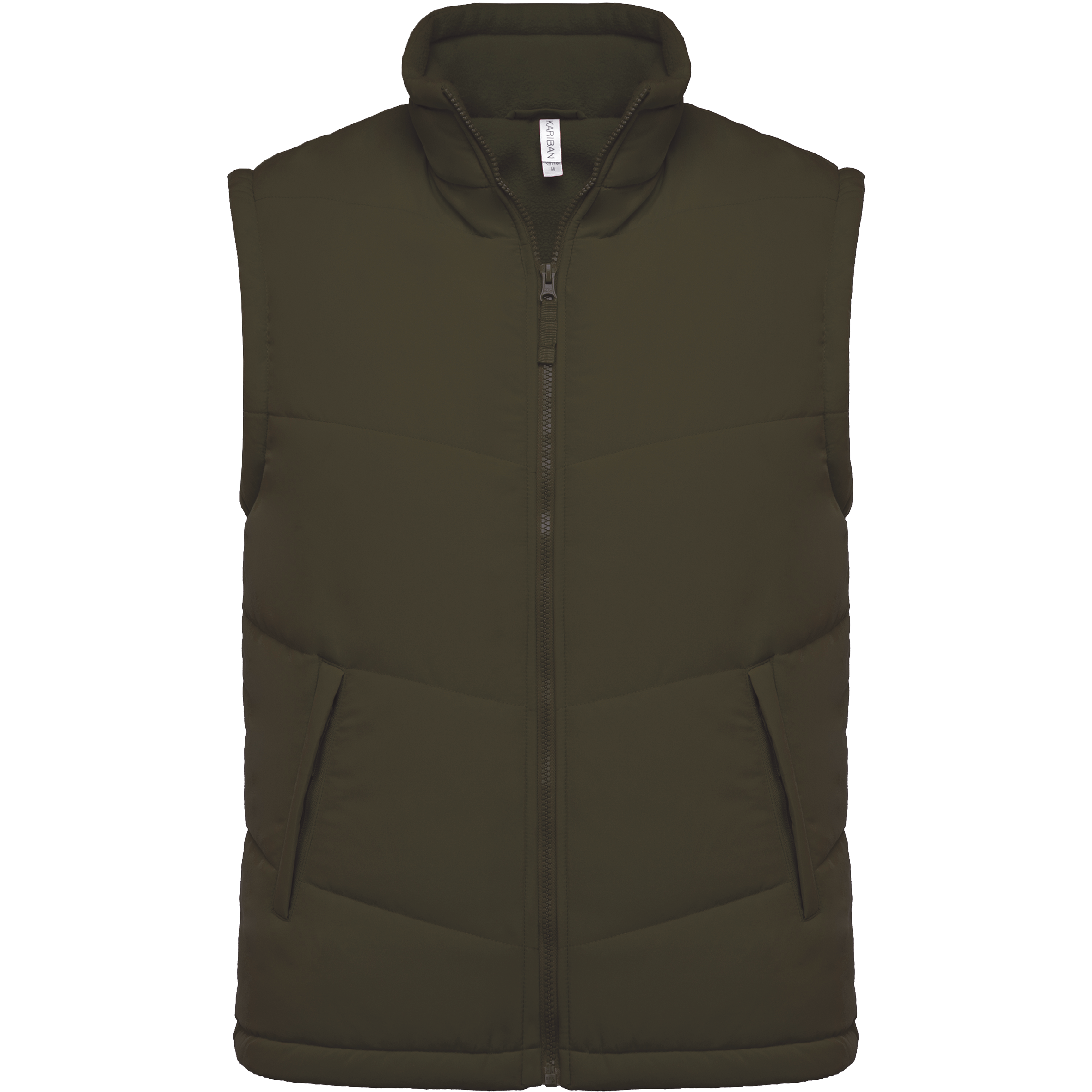 Kariban Met fleece gevoerde bodywarmer — Mossy Green