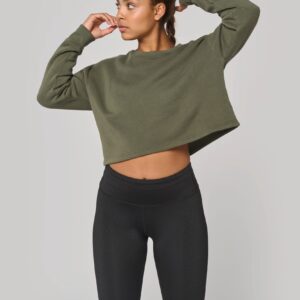 PROACT® Cropped damessweater met ronde hals 