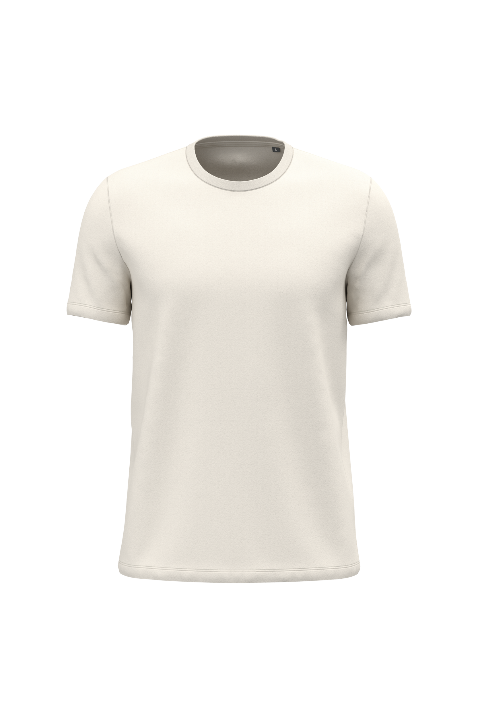 Kariban Uniseks T-shirt korte mouwen ronde hals — Coconut Milk