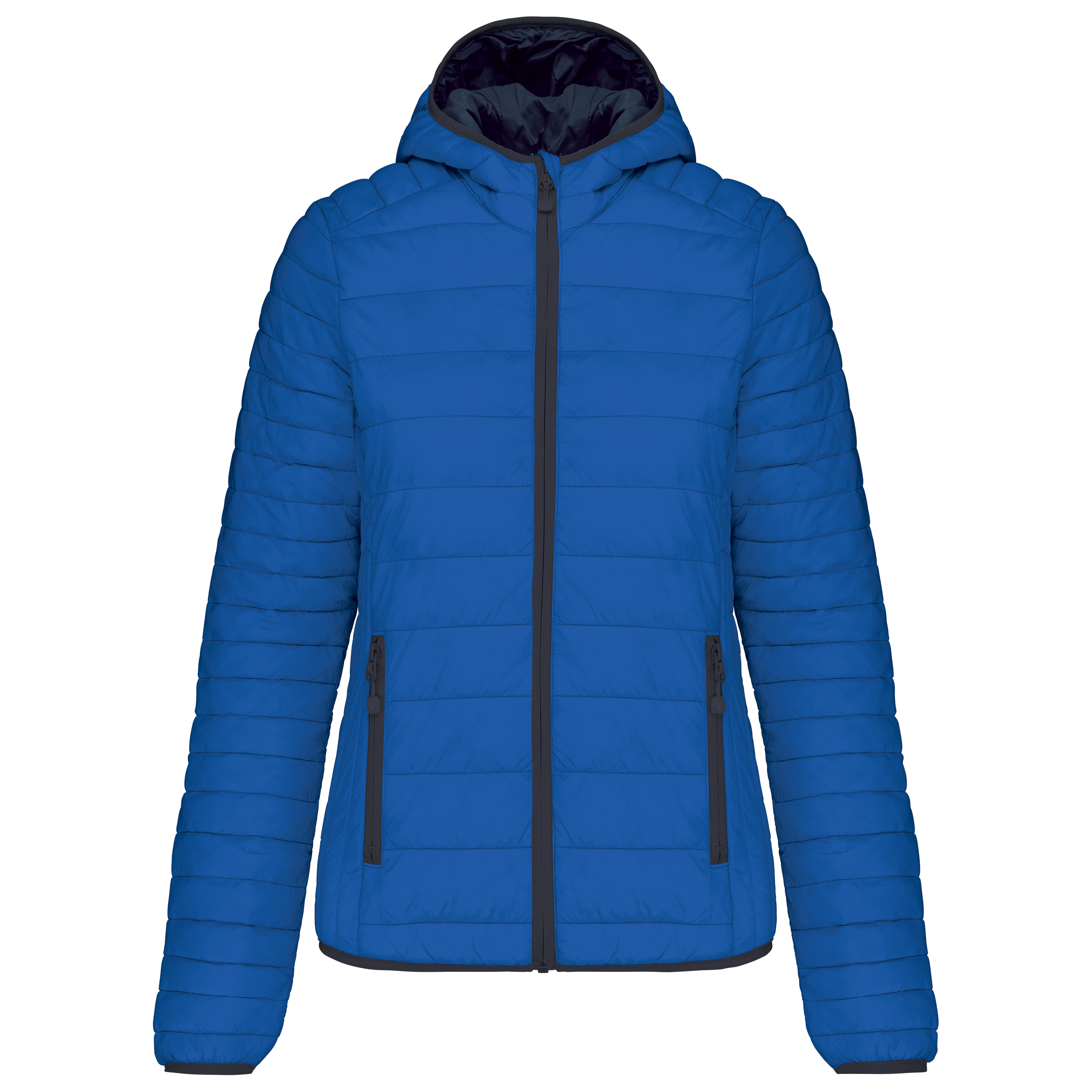 Kariban Ladies' lightweight hooded padded jacket — Light Royal Blue