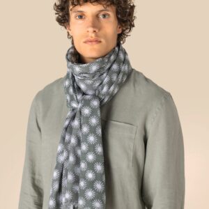 Spasso Uniseks tulbanddoek met motieven  — Green Sunburst