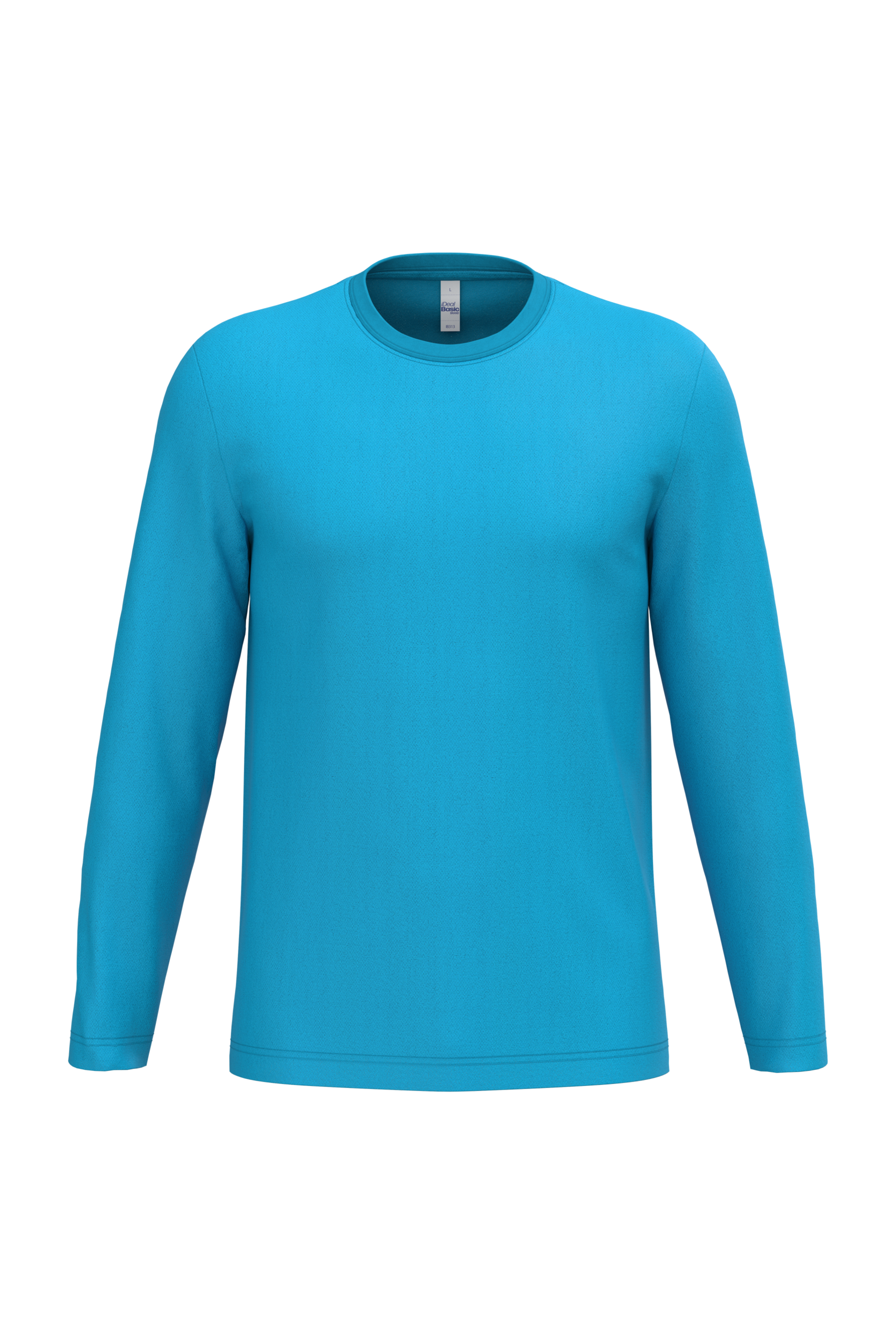 iDeal Basic Brand iDeal150 uniseks T-shirt LSL — Ideal Atoll Blue