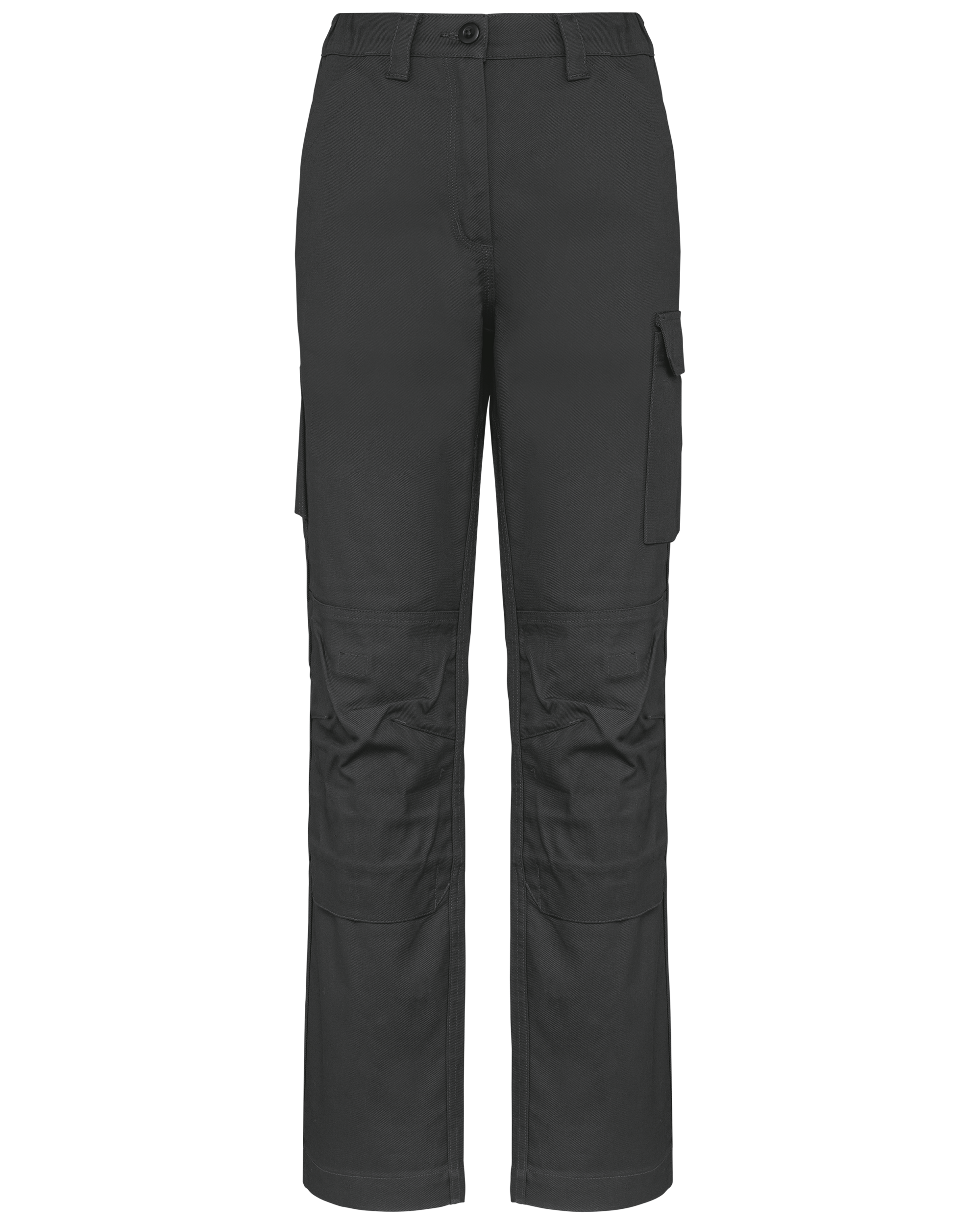 WK. Designed To Work Dames werkbroek met meerdere zakken — Dark Grey