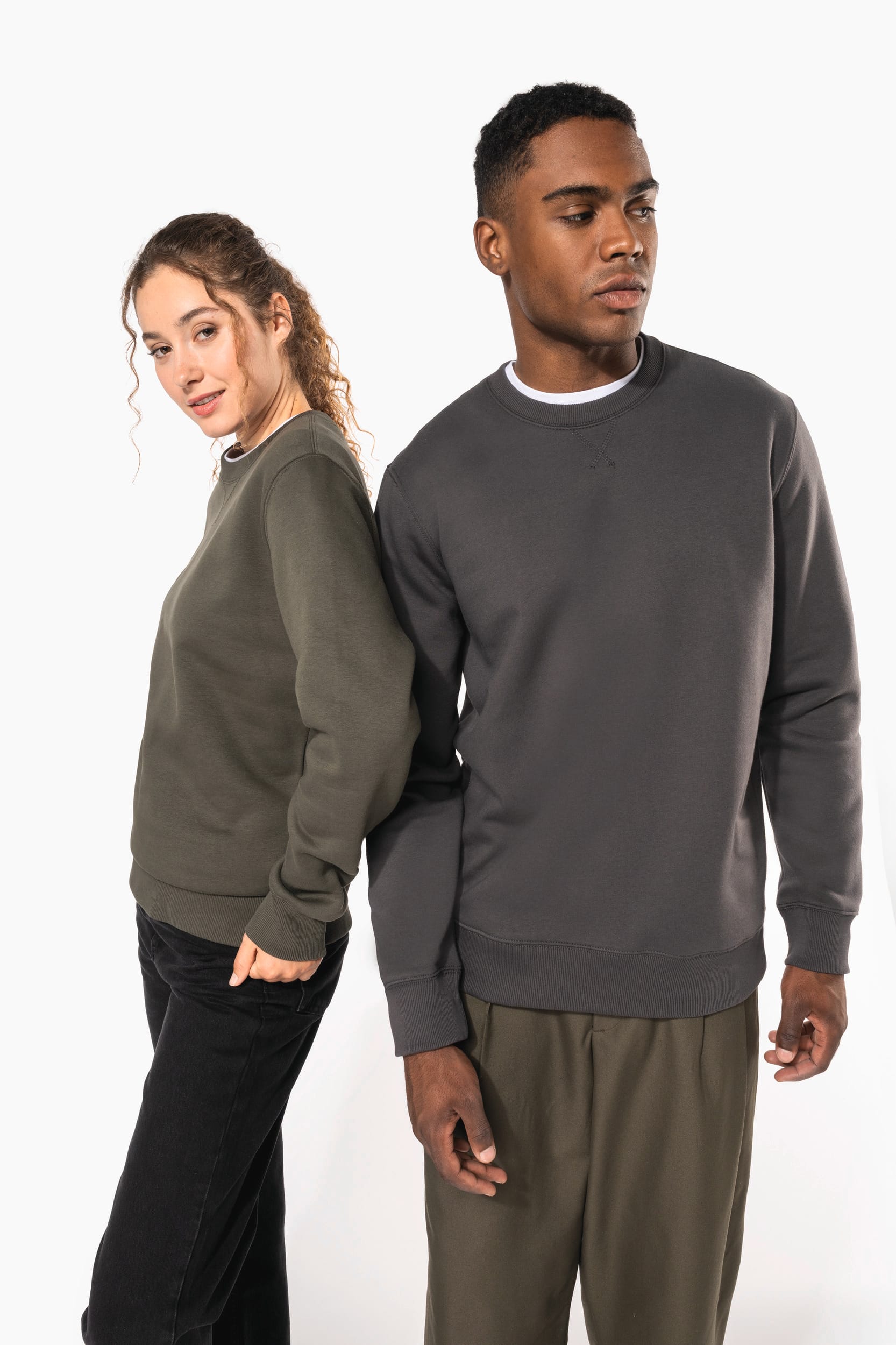 Kariban Sweater met ronde hals