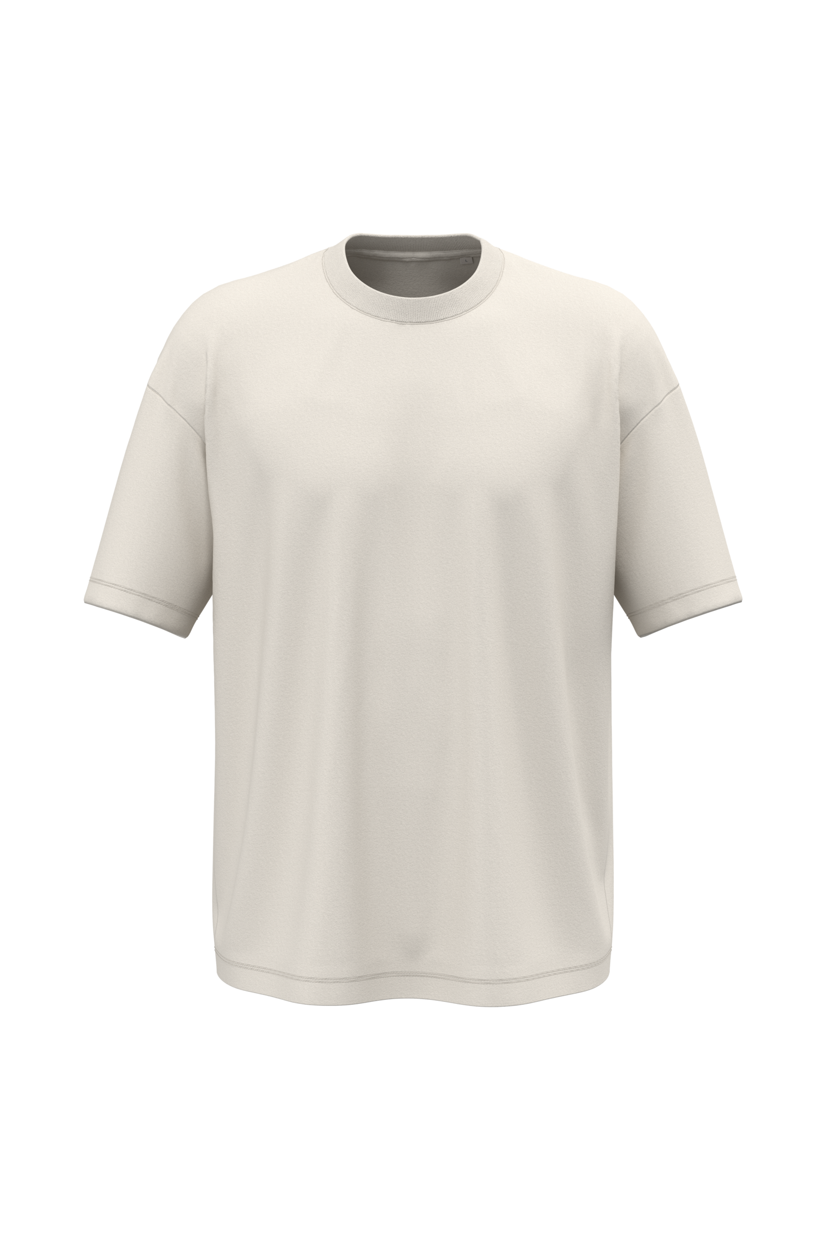 Native Spirit Ecologisch oversized heren T-shirt — Ivory