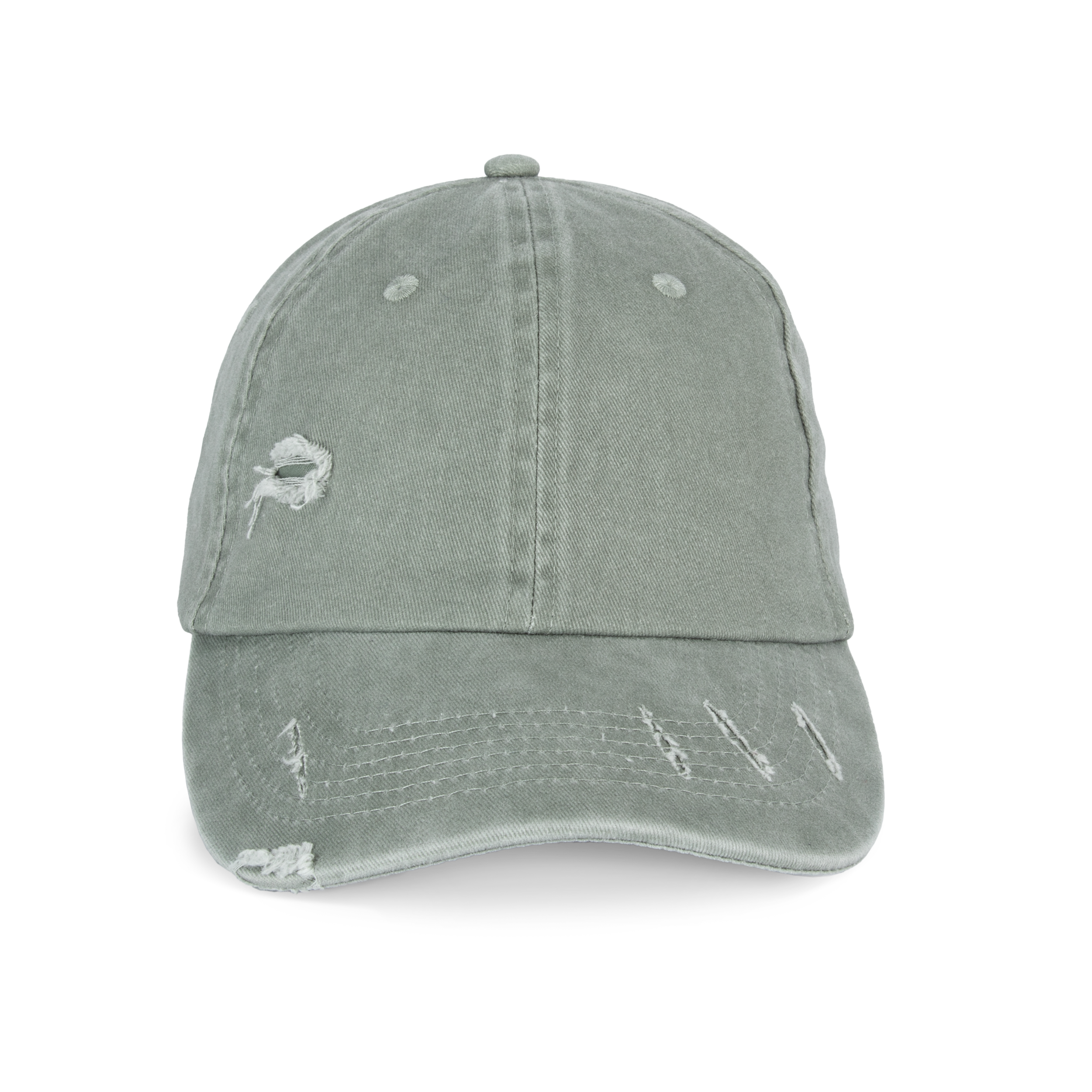 Native Spirit Ecologische uniseks pet met verwassen look — Washed Almond Green