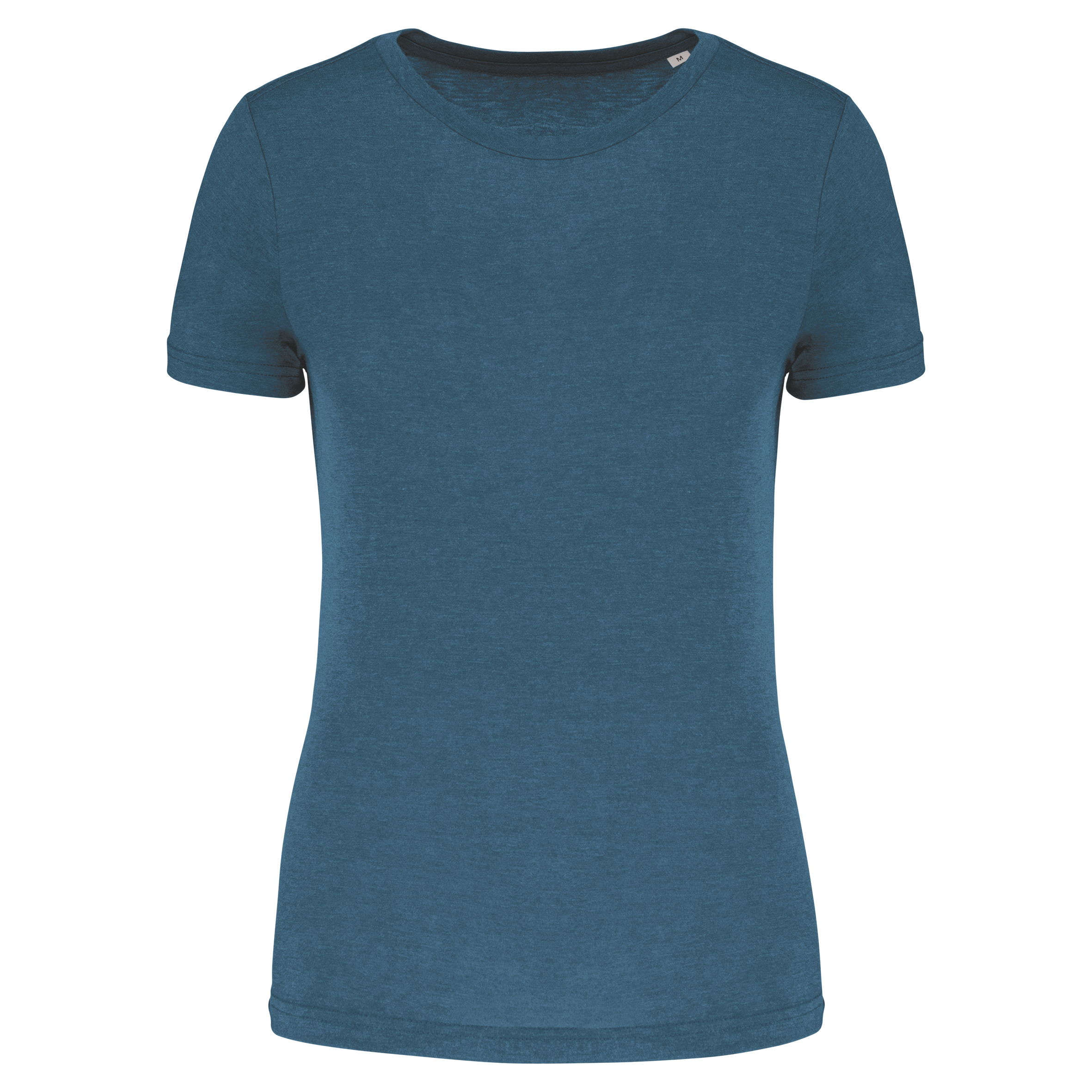 PROACT® Damessport-T-shirt triblend met ronde hals — Duck Blue Heather
