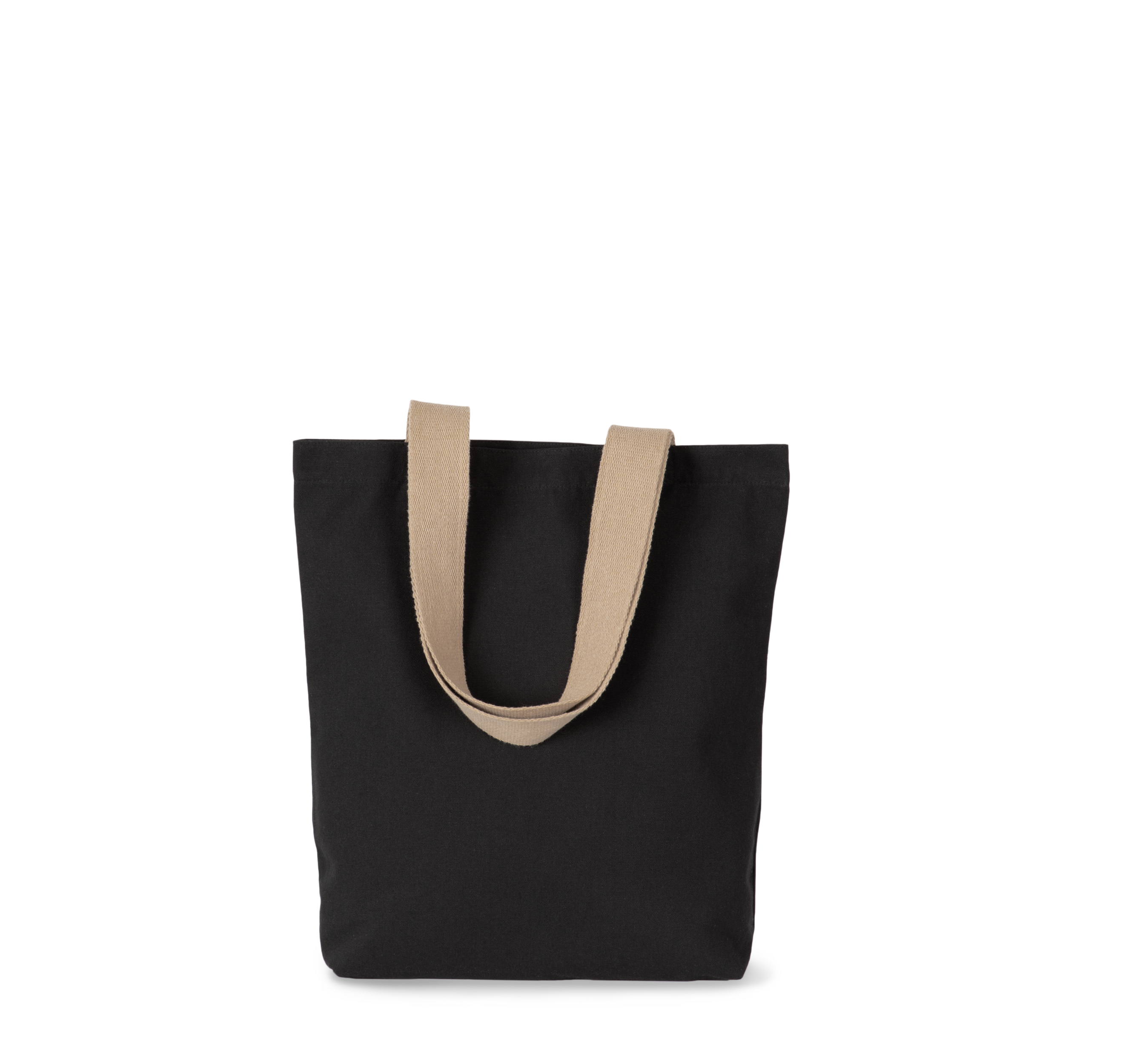 Kimood Gerecyclede shopper met platte bodem — Black Night / Hemp