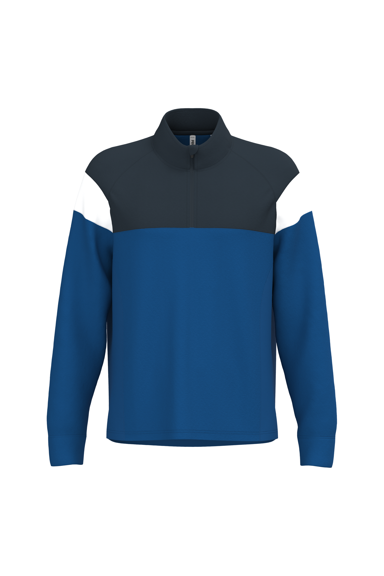 PROACT® Trainingssweater 1/4 rits uniseks — Dark Royal Blue / Navy