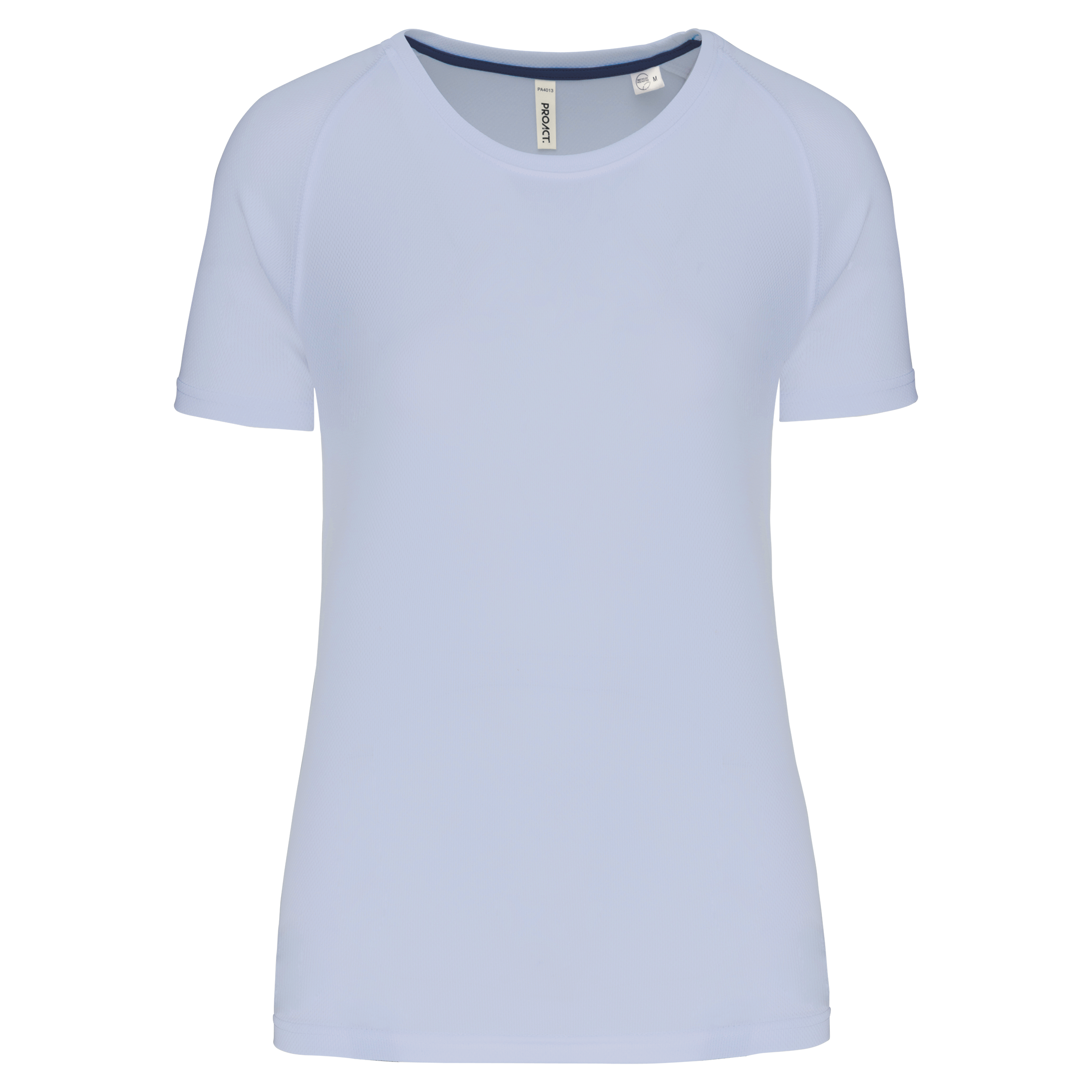 PROACT® Gerecycled damessport-T-shirt met ronde hals — Iceberg Blue