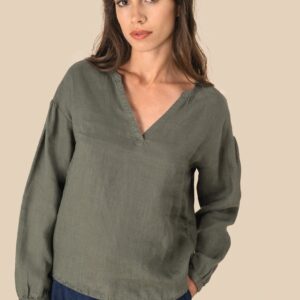 Spasso Linnen damesblouse