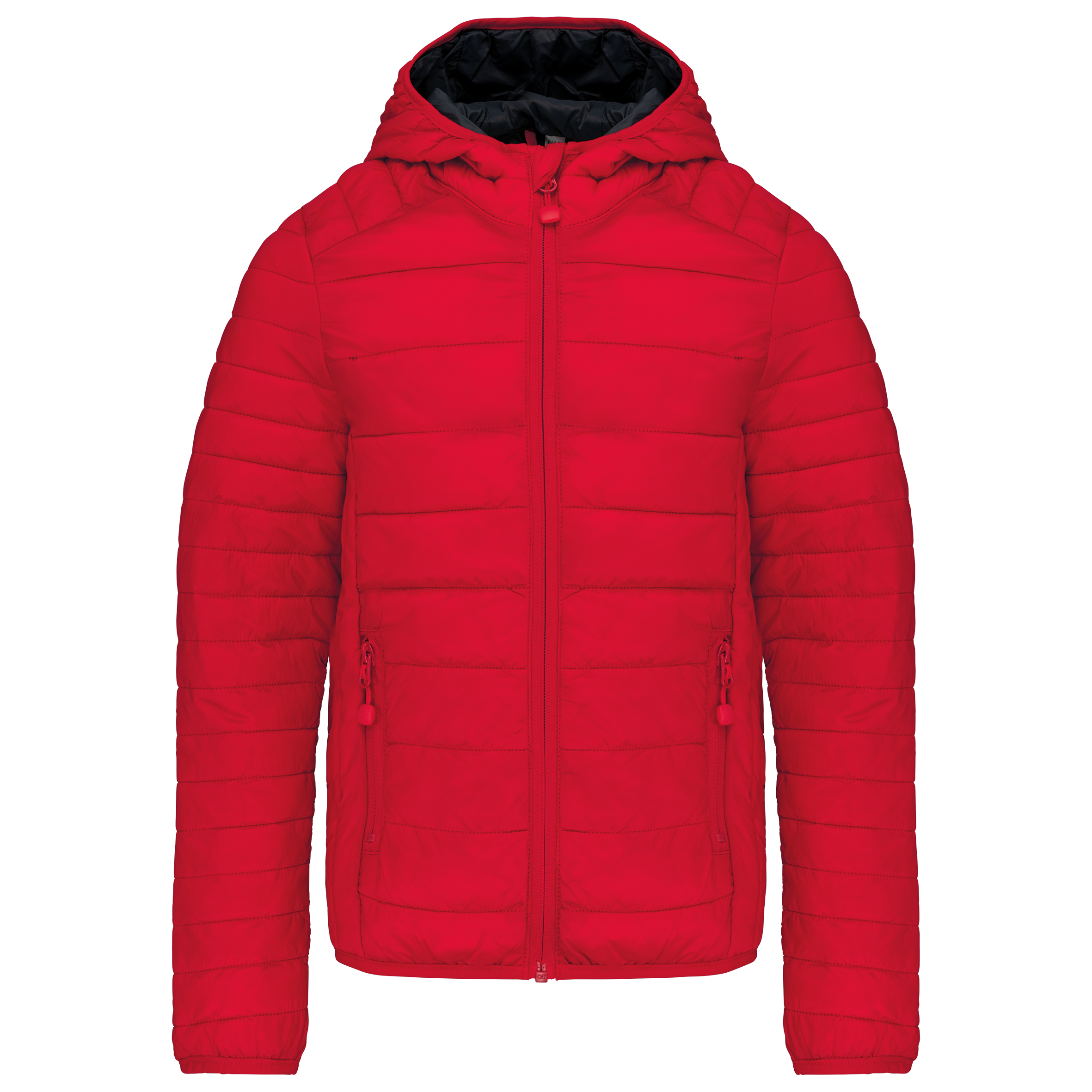 Kariban Donsjack met capuchon — Red