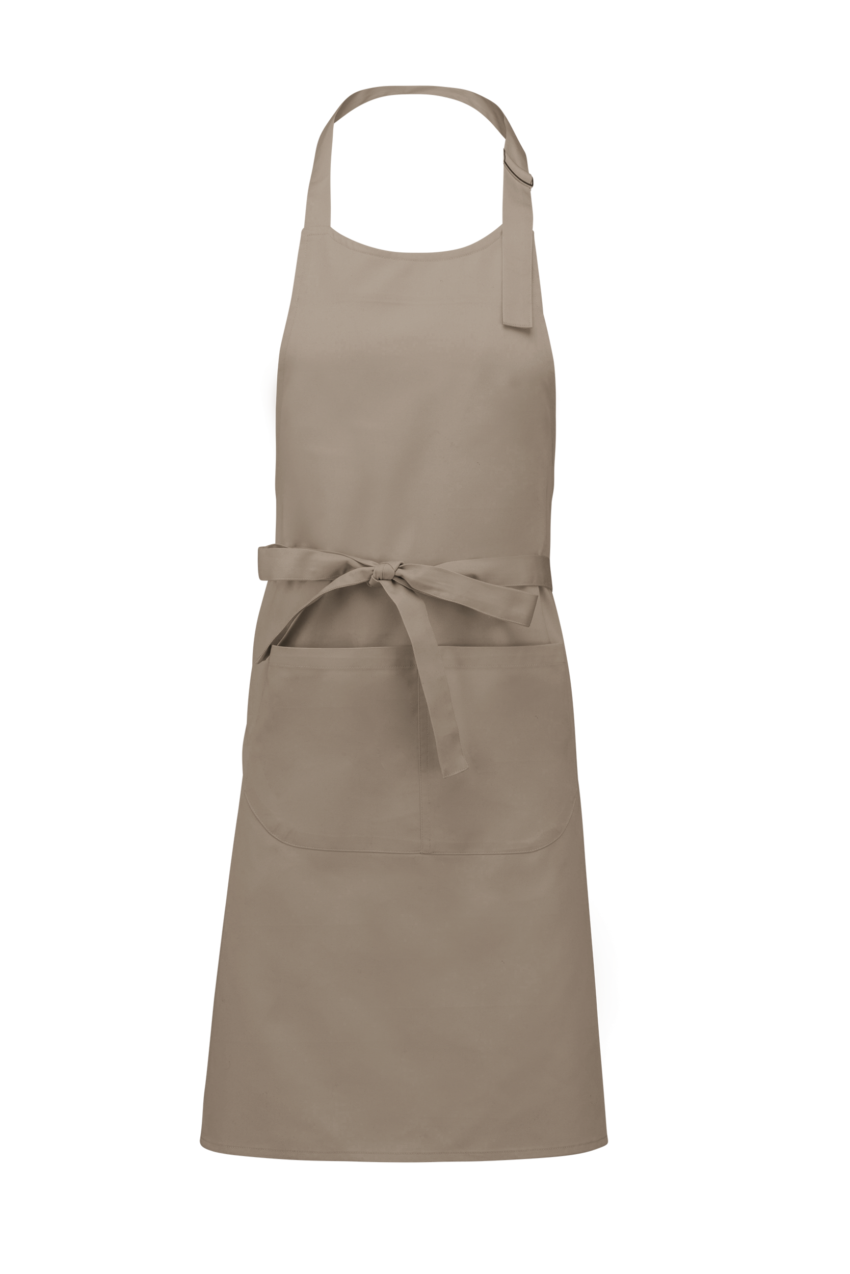 Kariban Katoenen schort met zak — Beige