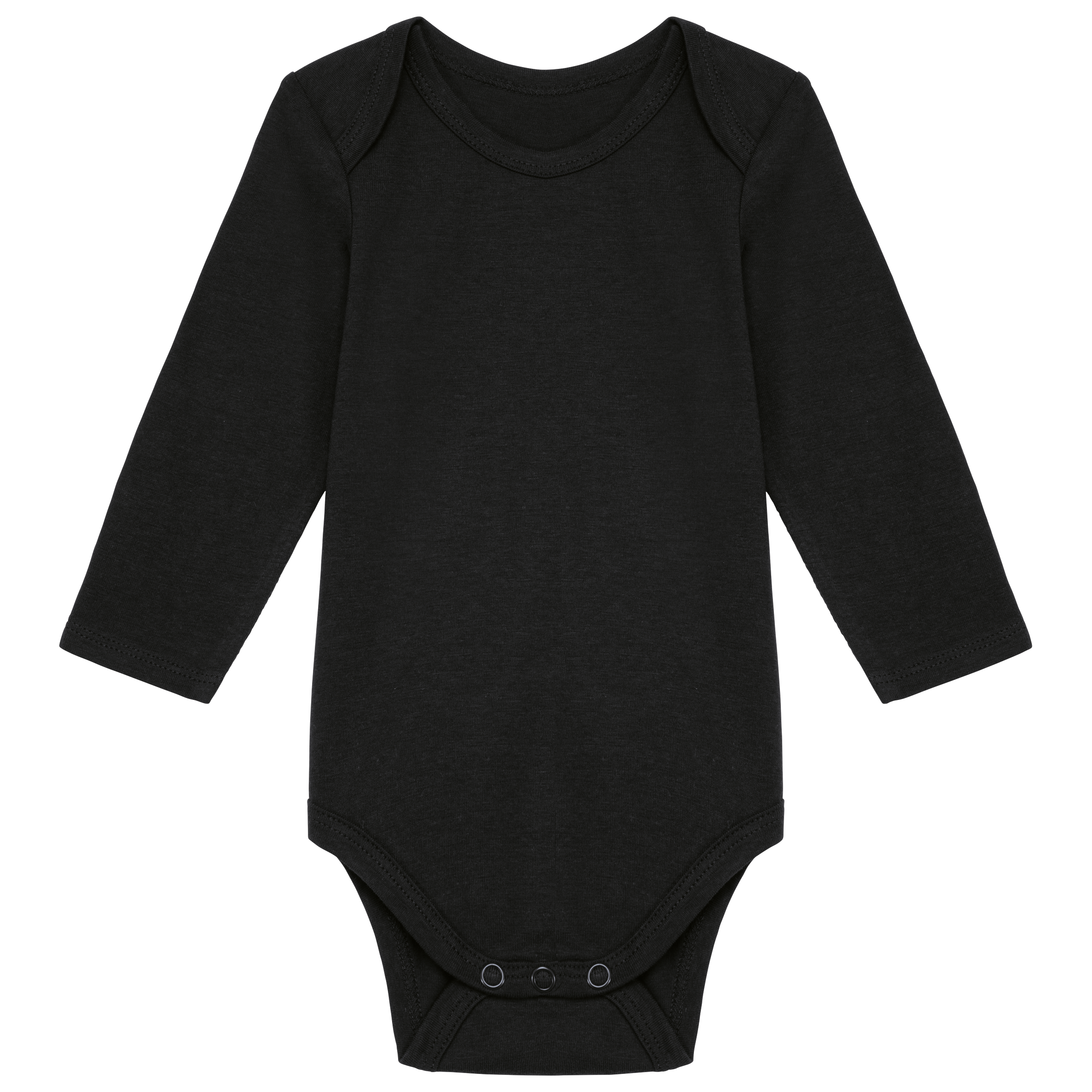 Kariban Baby body van biologisch katoen — Black