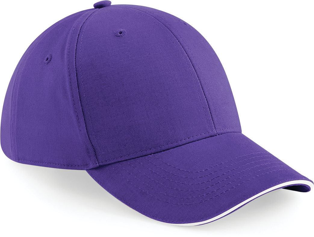 Beechfield® Pet Athleisure met 6 panelen — Purple / White
