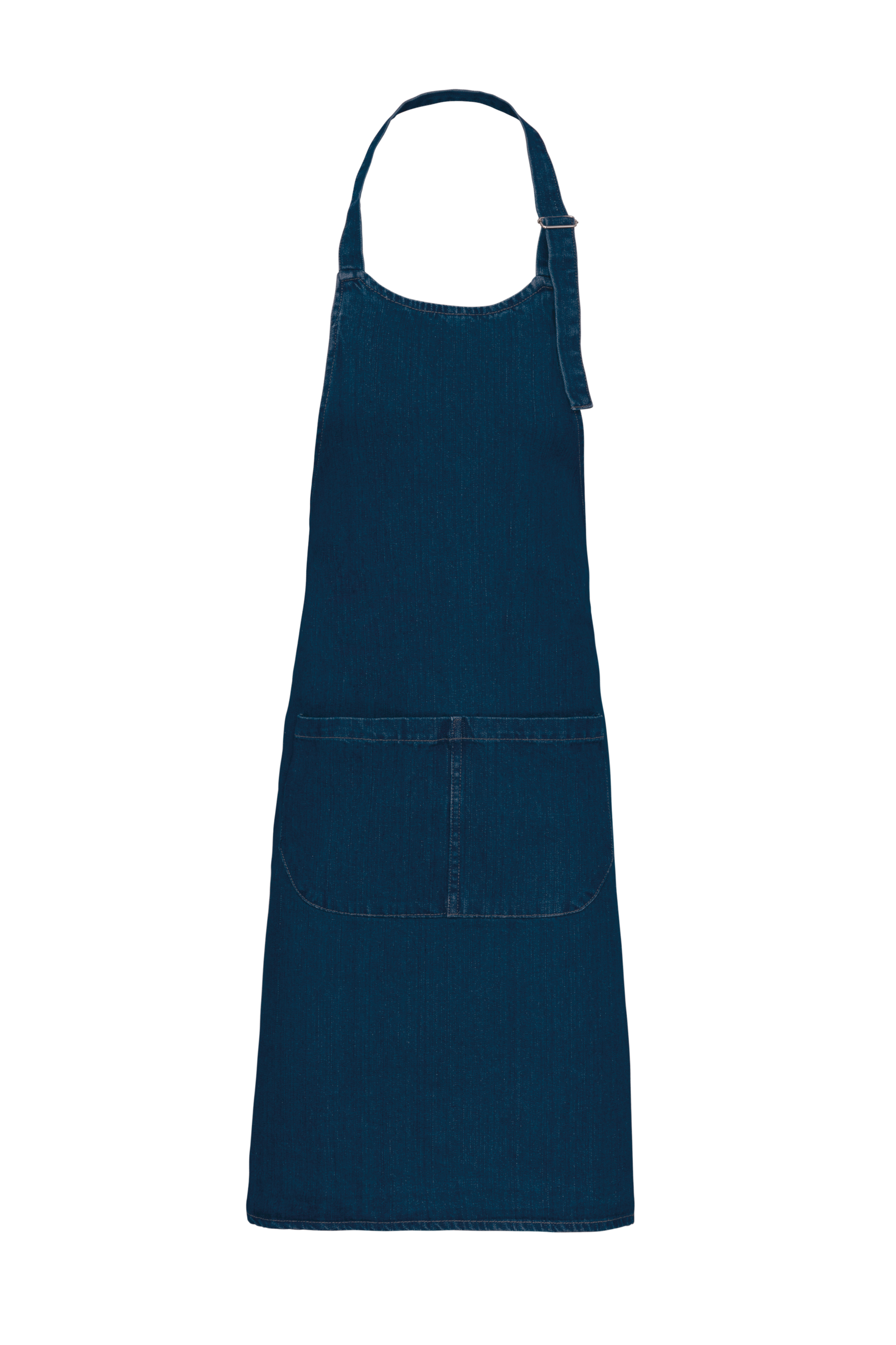 Kariban Katoenen schort met zak — Denim