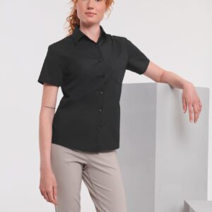 Russell Ladies' Ss Polycotton Poplin Shirt