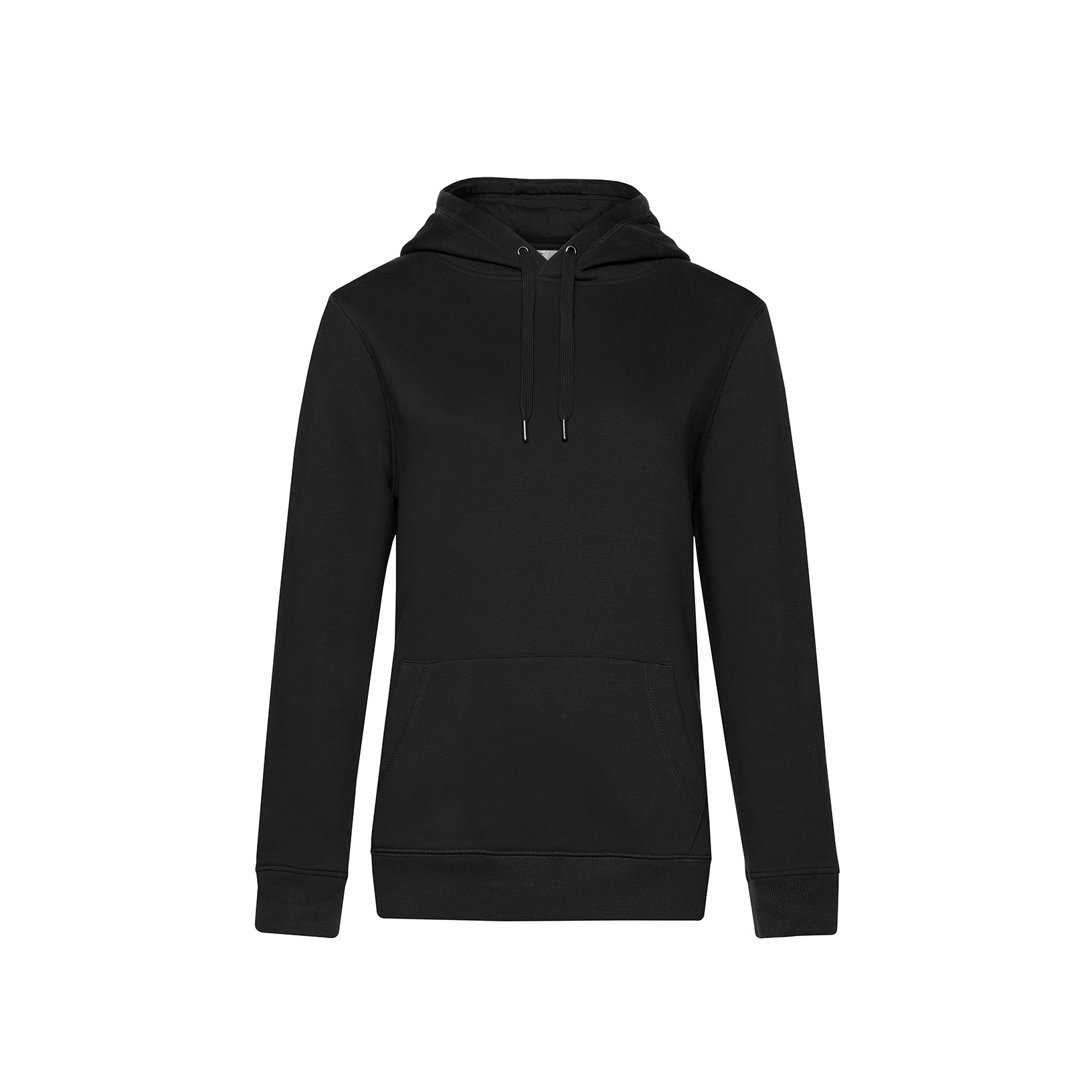 B&C QUEEN Hoodie — Black Pure