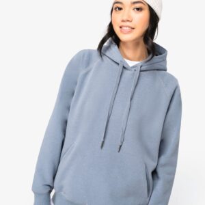 Native Spirit Ecologische damessweater met capuchon en raglanmouwen