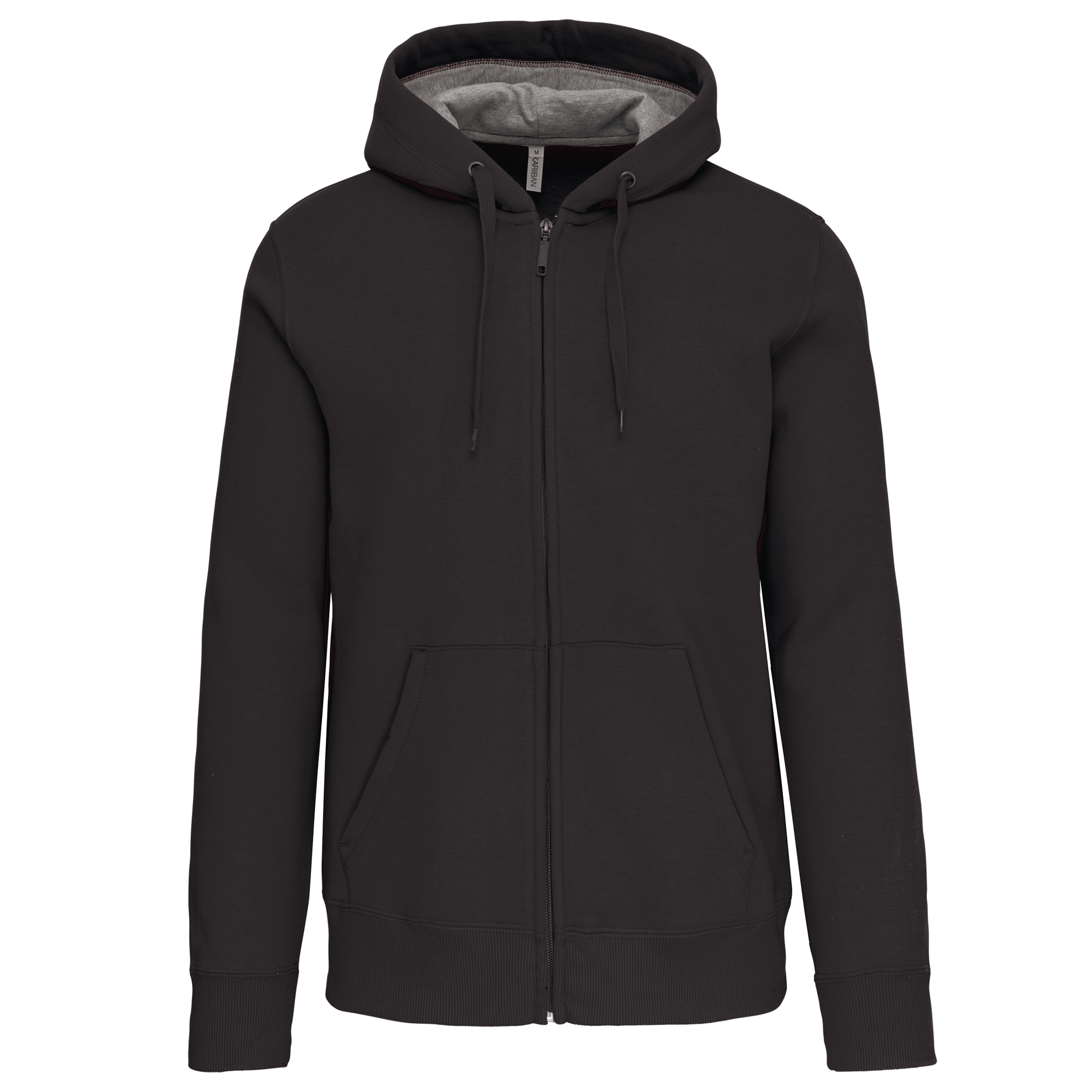 Kariban Sweatvest met capuchon — Dark Grey
