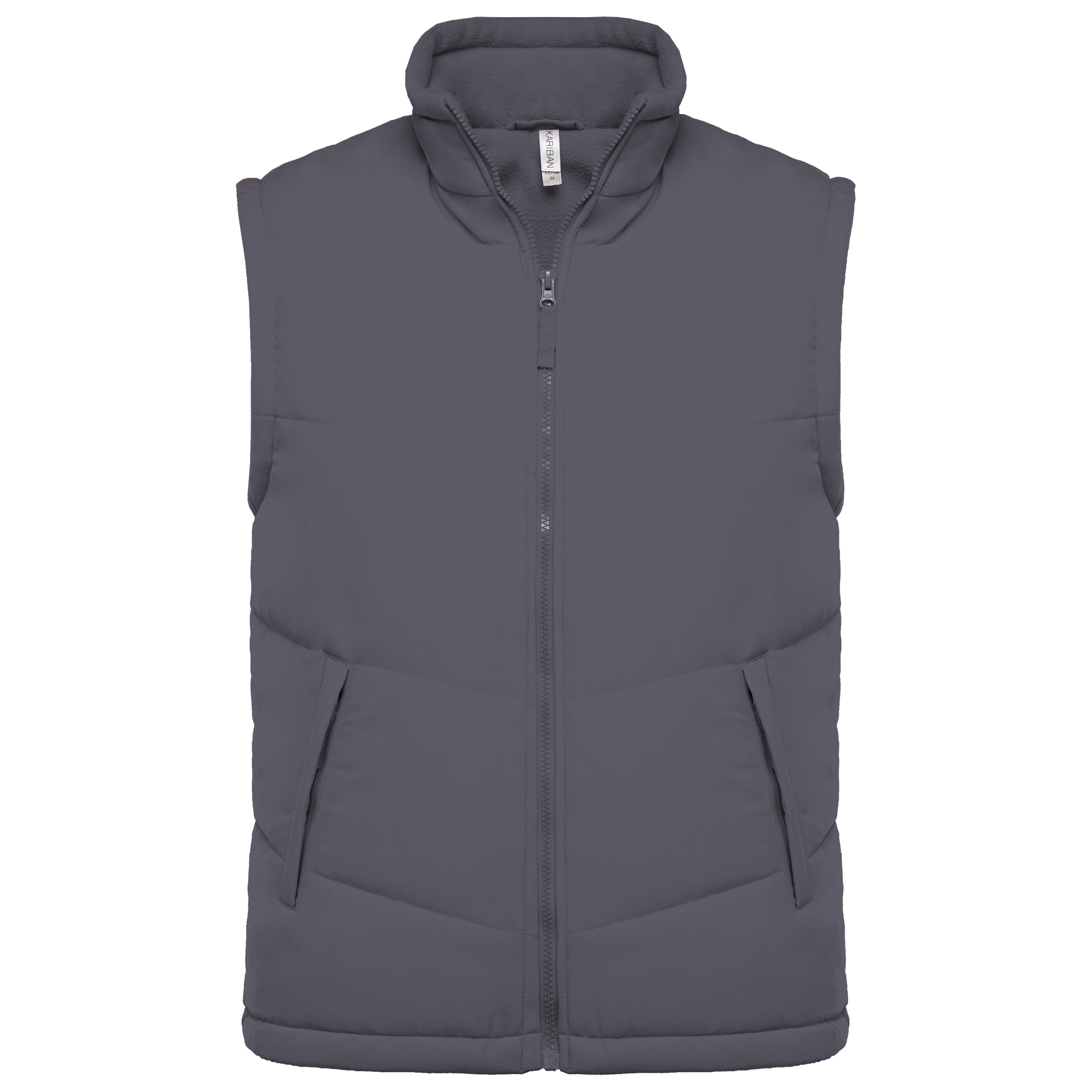Kariban Met fleece gevoerde bodywarmer — Convoy Grey