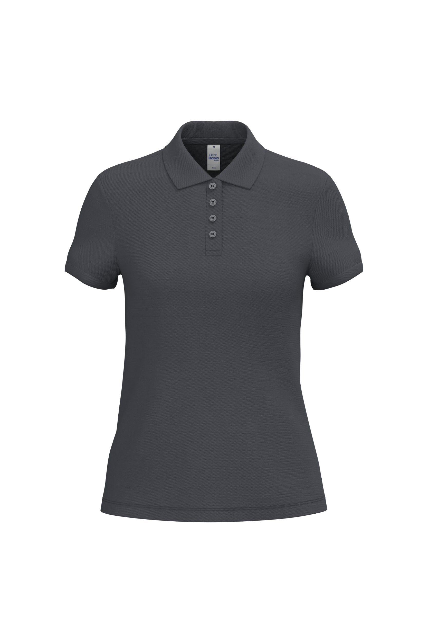 iDeal Basic Brand Dames piquépolo — Ideal Dark Grey