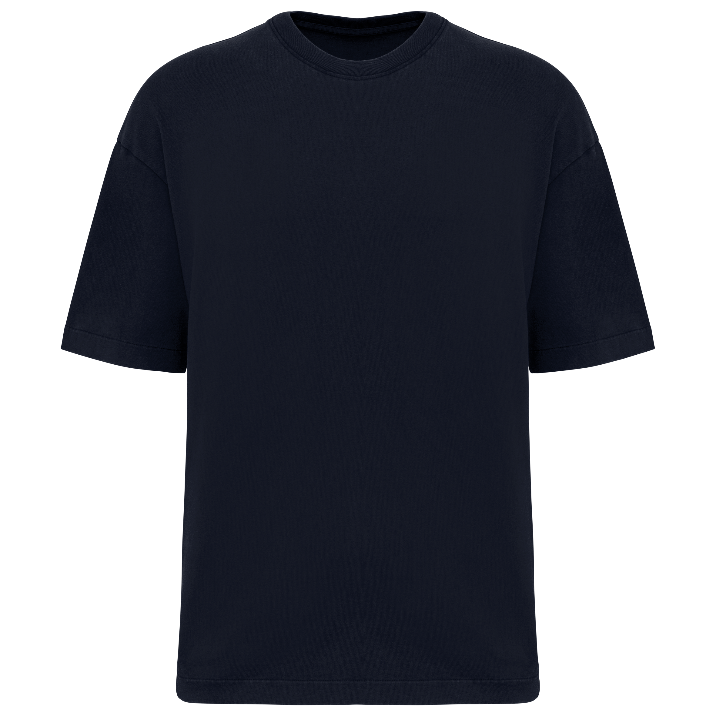 Native Spirit Ecologisch oversized verwassen heren T-shirt — Washed Navy Blue
