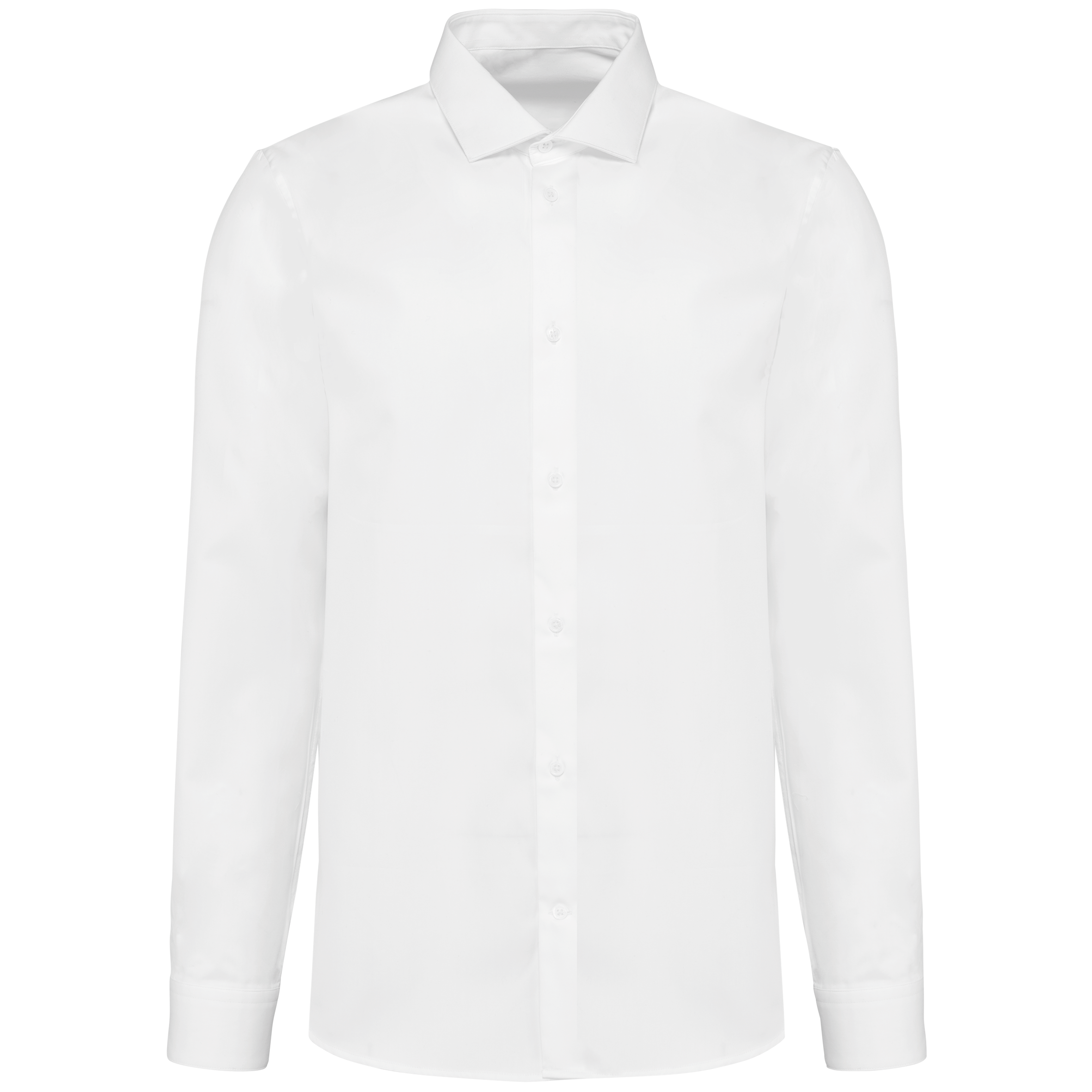 Kariban Premium Herenoverhemd van popeline met lange mouwen — White