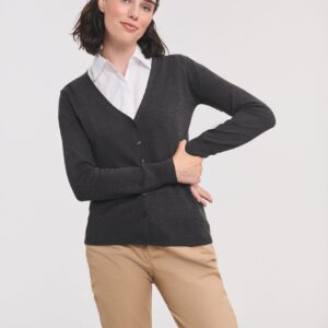 Russell Ladies' gebreid vest met V-hals